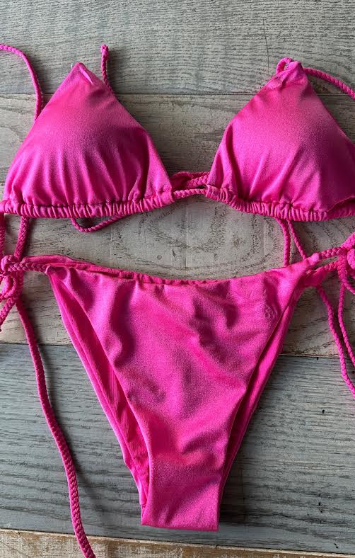Triangolo Treccia Fuxia