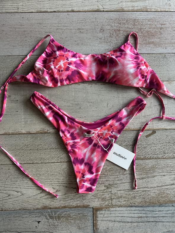 Bikini Top Tye Dye Rosa