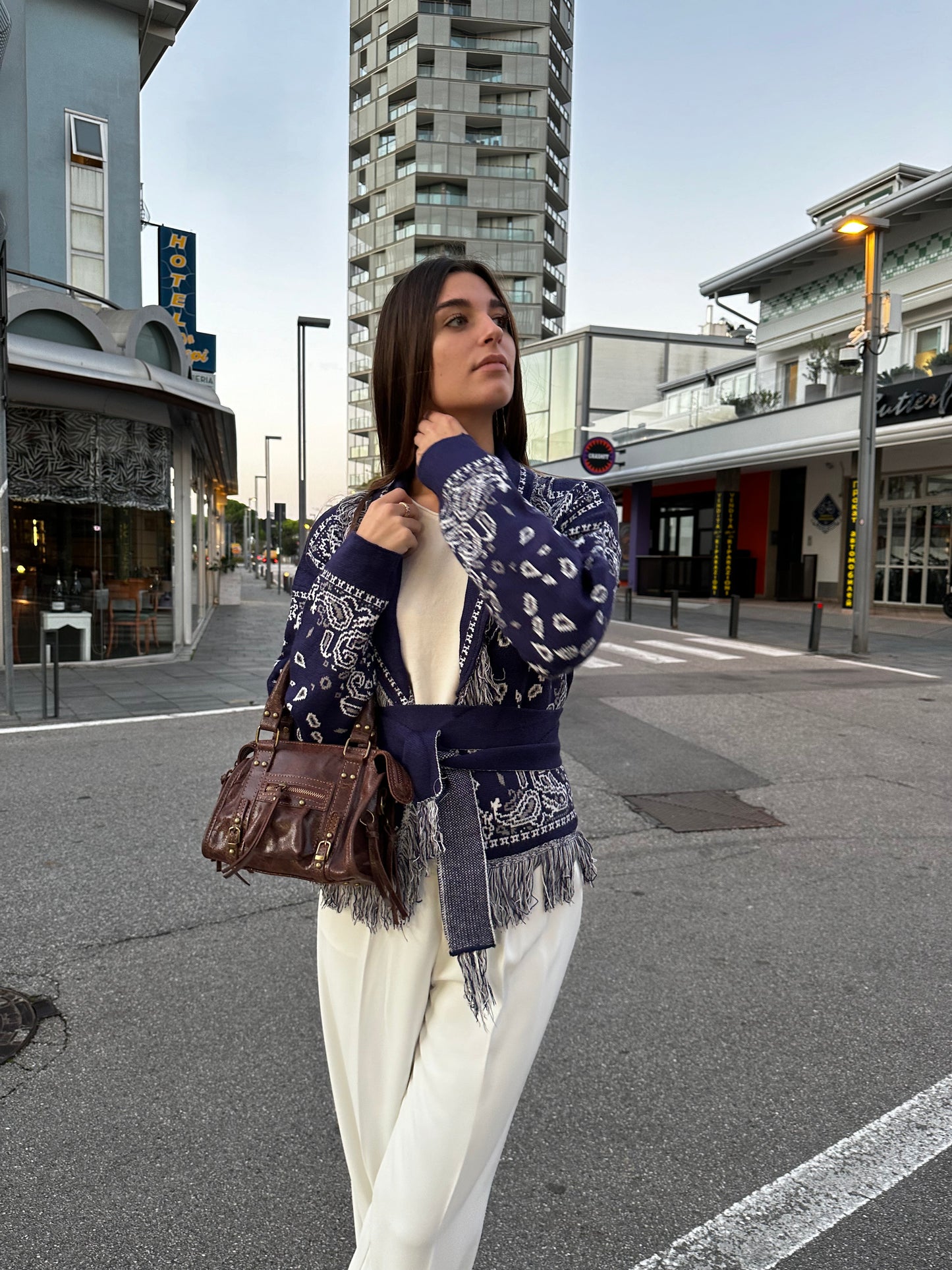Cardigan Bandana Crop