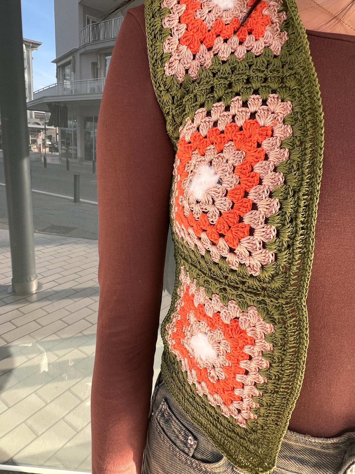Gilet crochet green soul