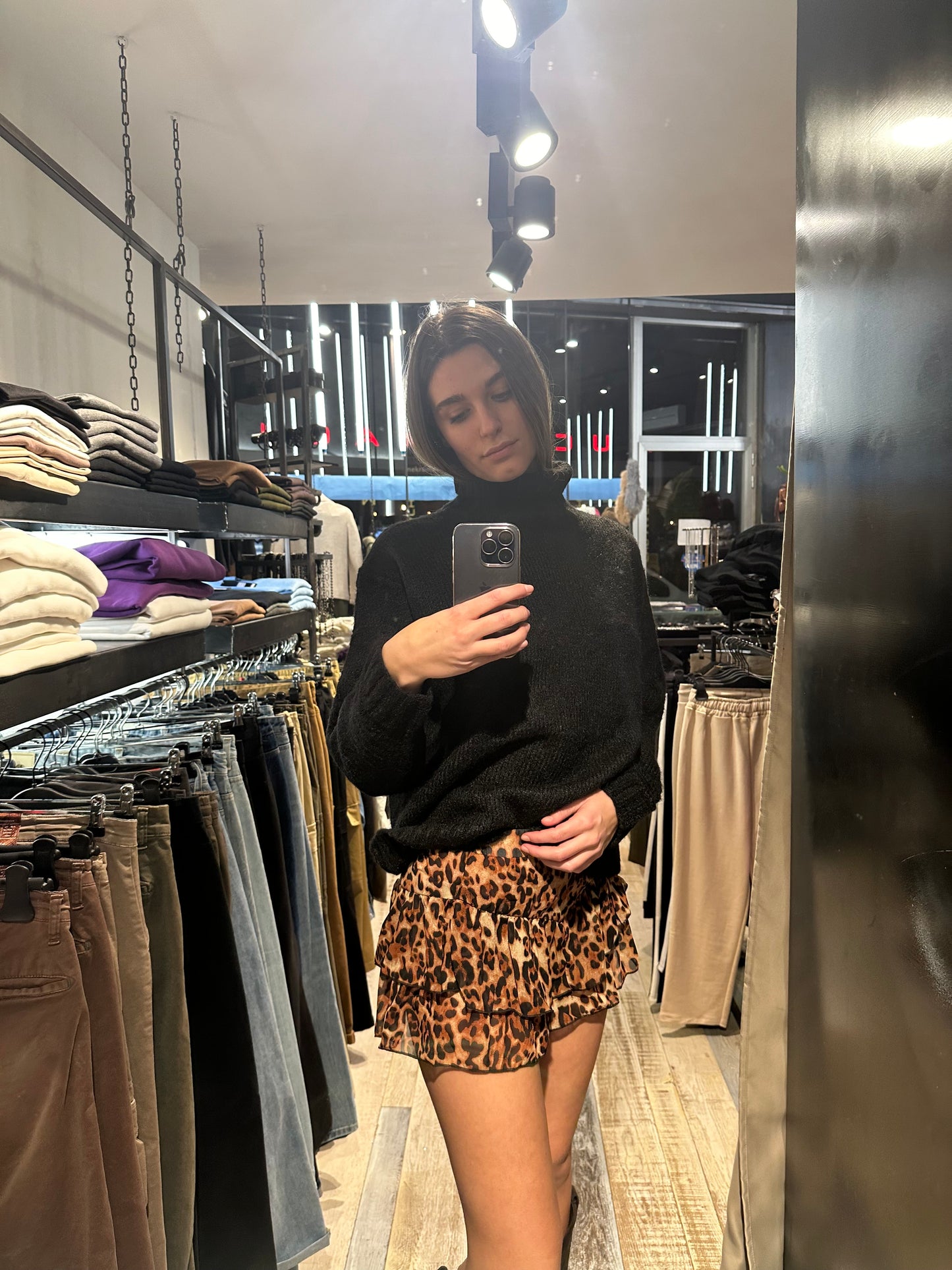 Gonna-Pantalone leopardato