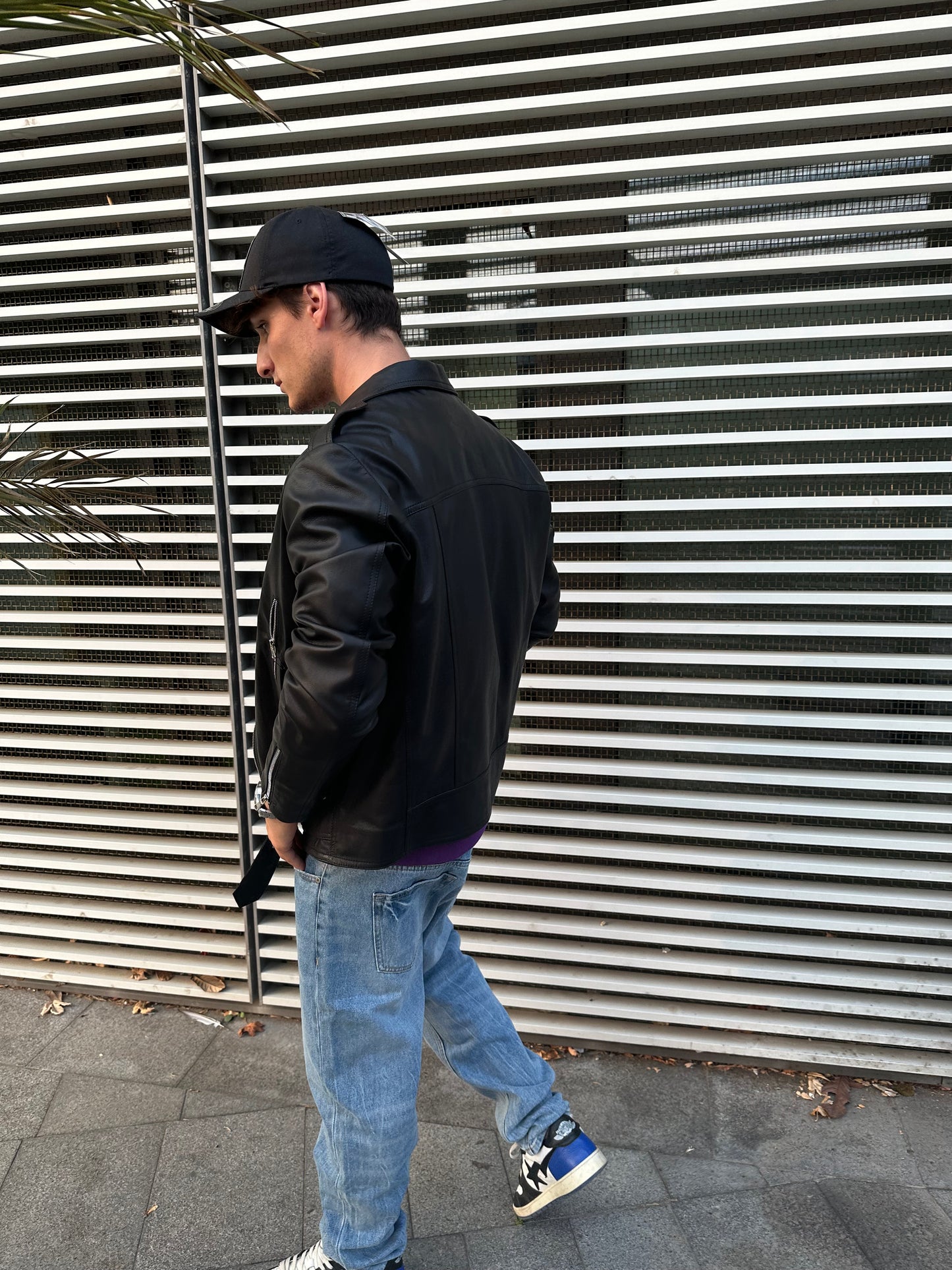Chiodo Biker in pelle