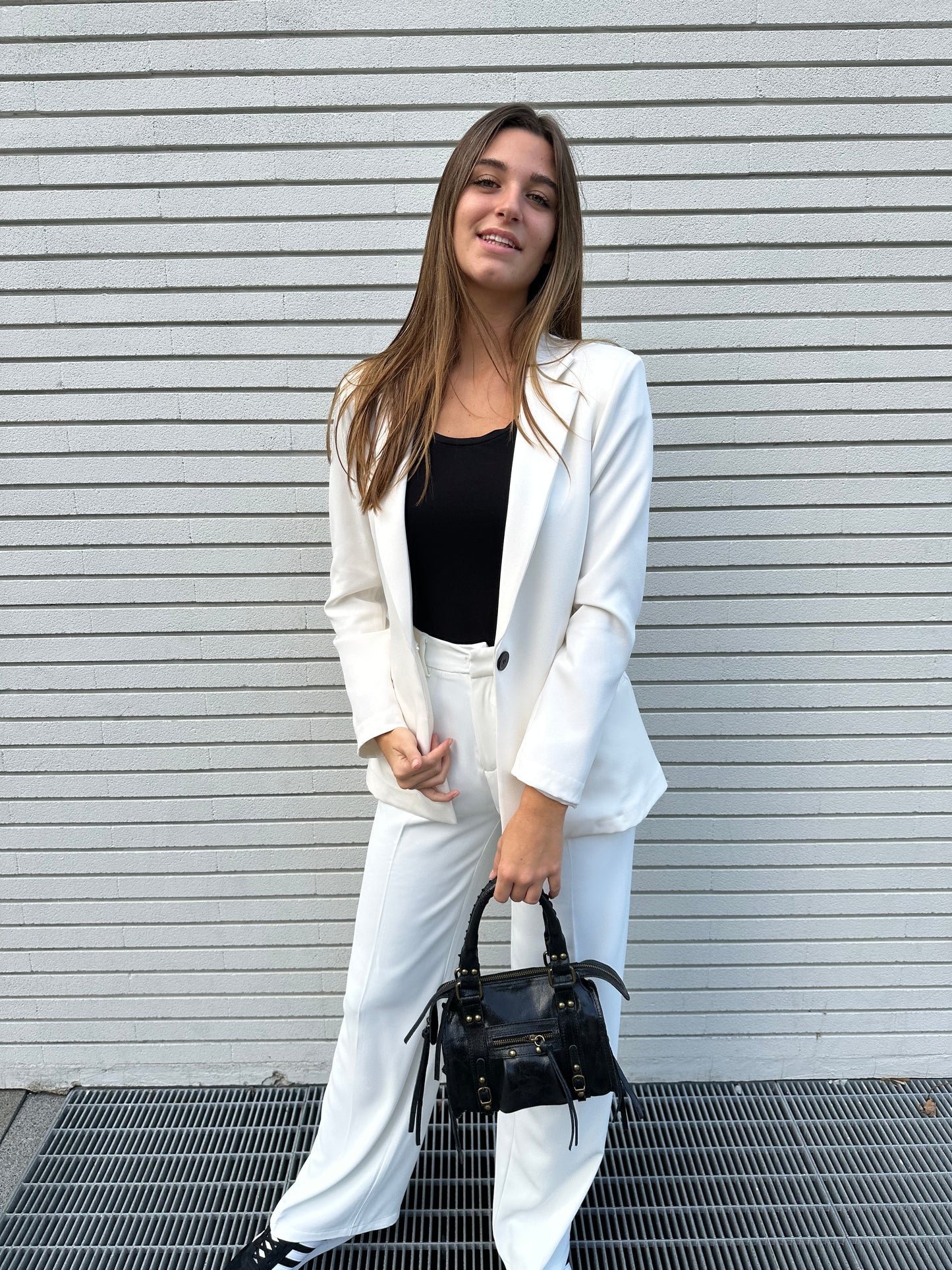 Pantaloni a palazzo bianchi