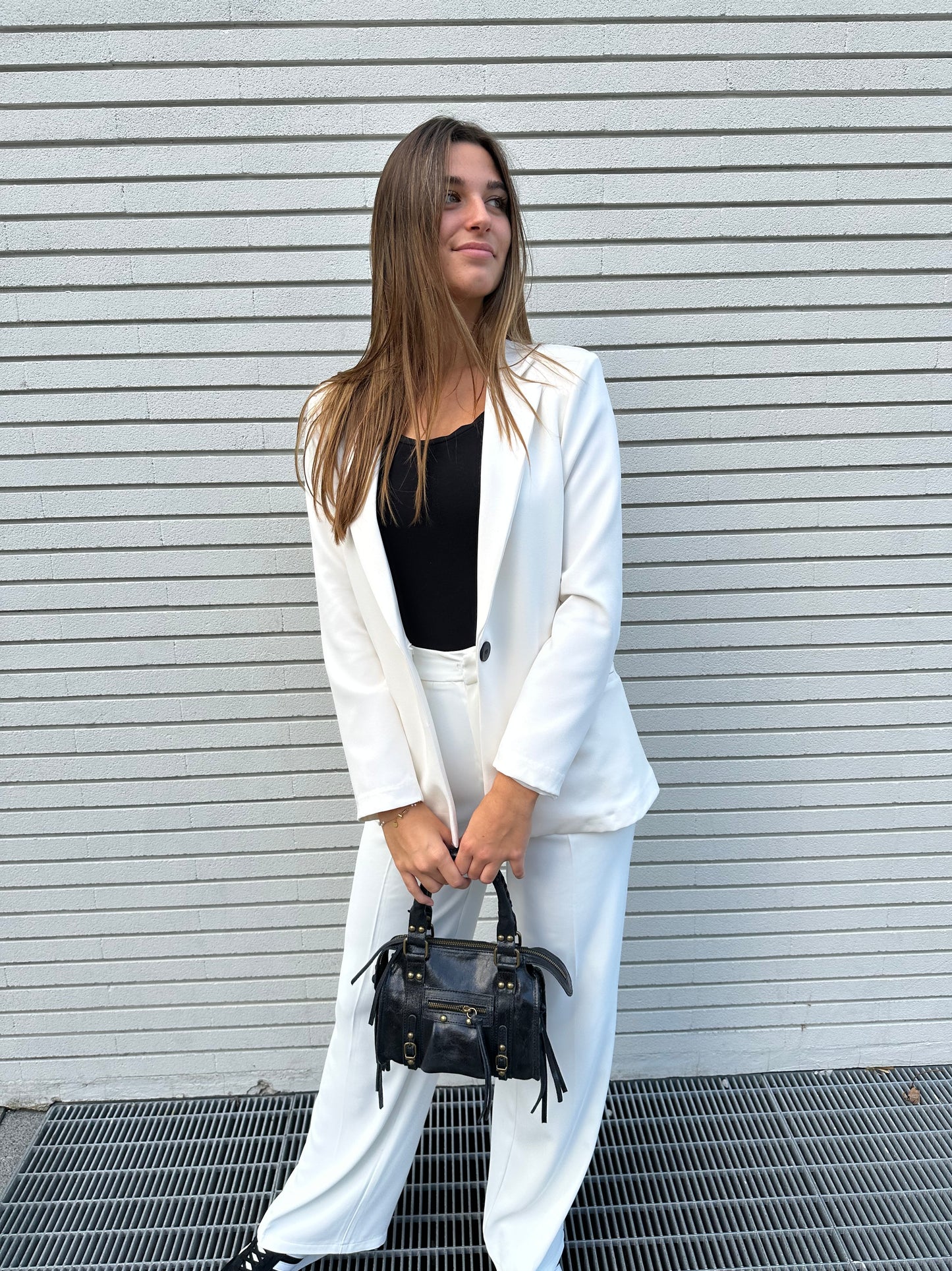 Pantaloni a palazzo bianchi