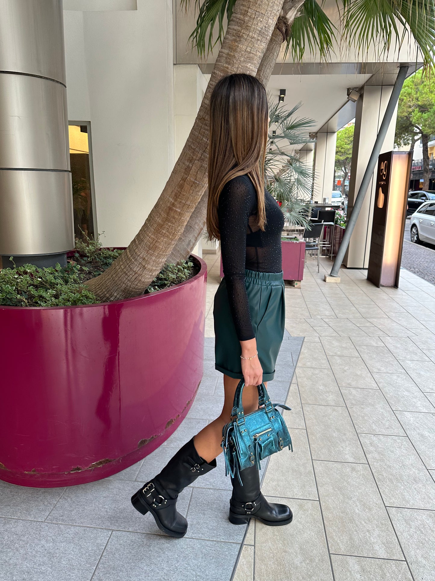 Pantaloni eco pelle