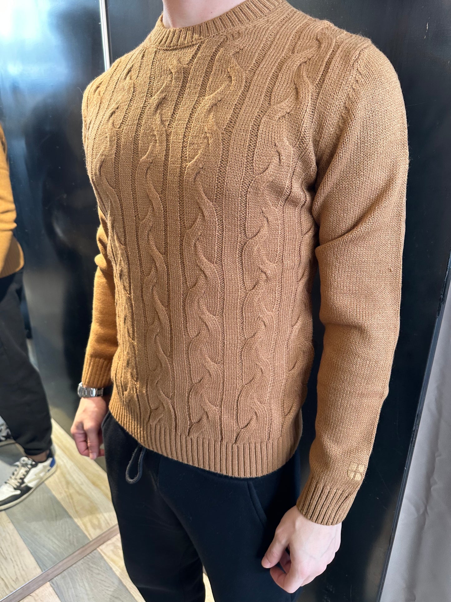 Maglione girocollo Treccia
