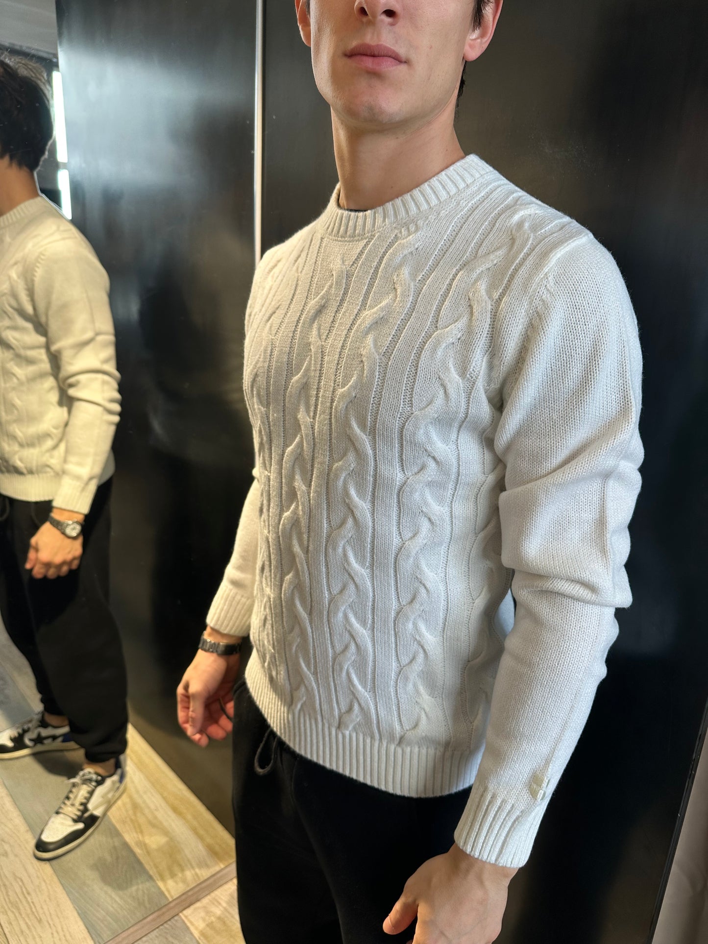 Maglione girocollo Treccia