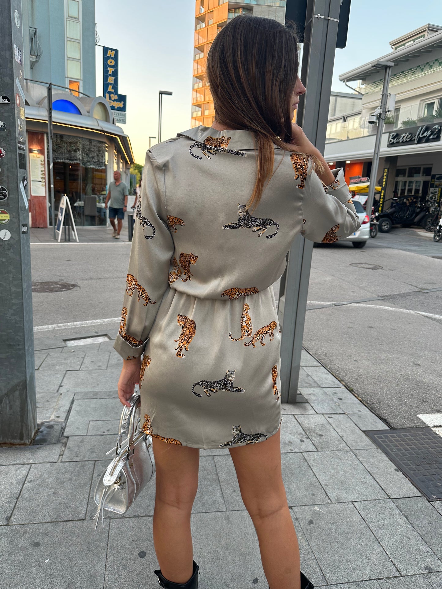 Vestito Leopard Perla