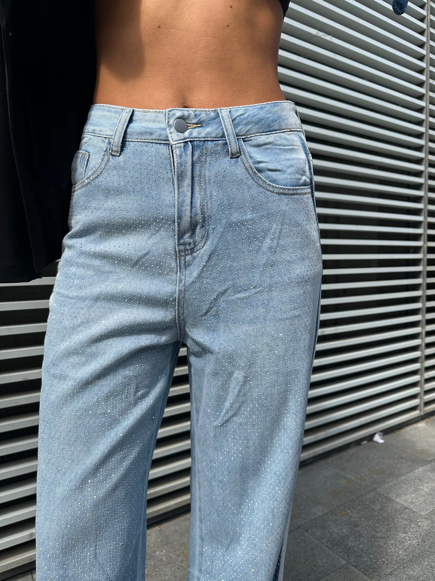 Jeans Denim e Strass