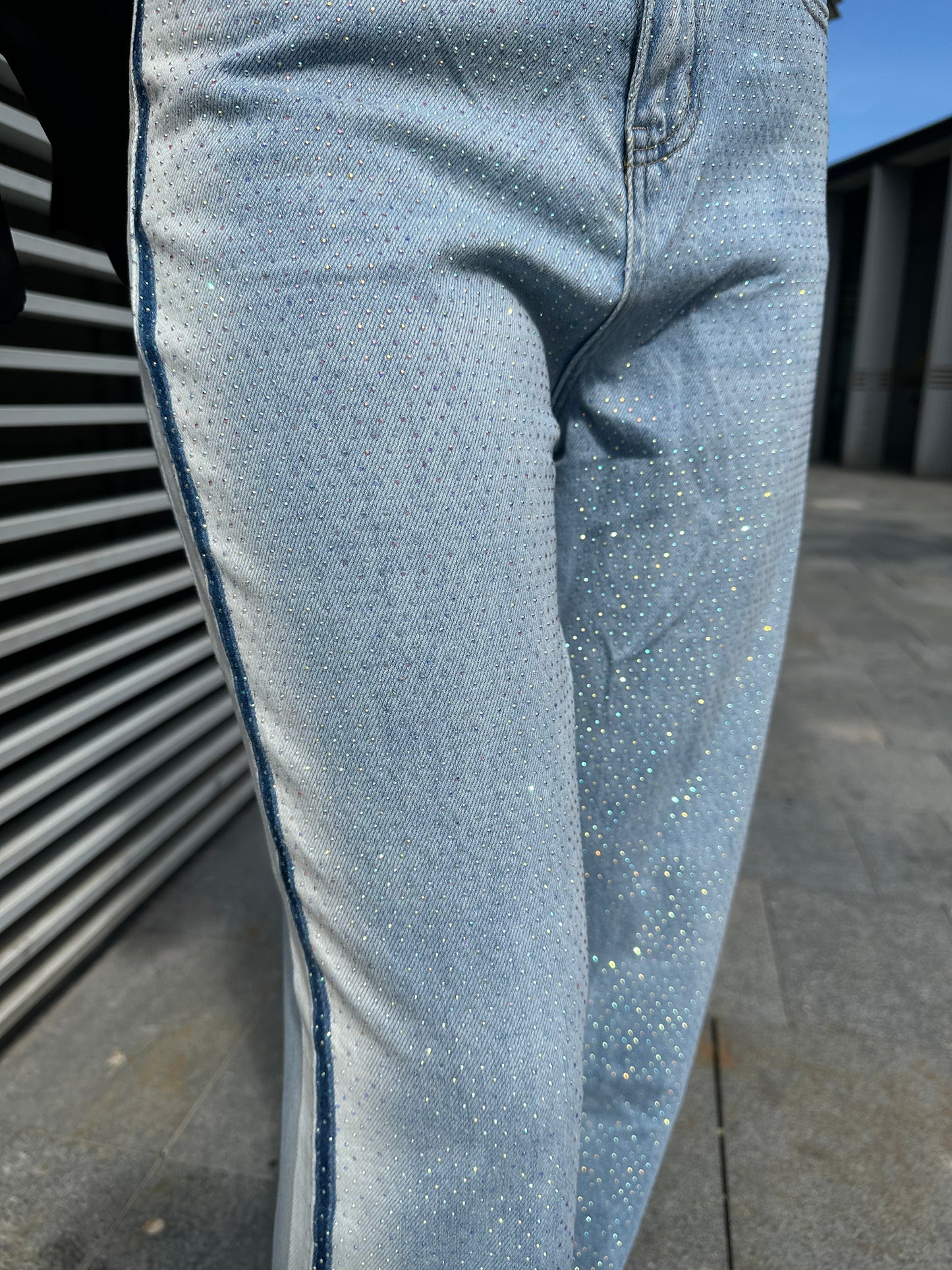 Jeans Denim e Strass