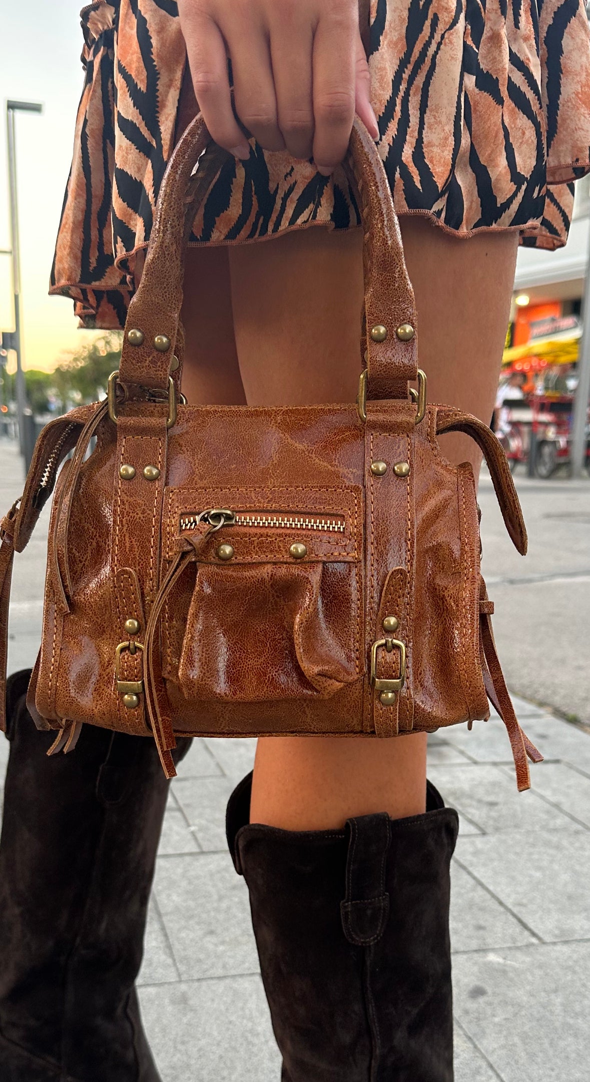 Borsa in vera pelle
