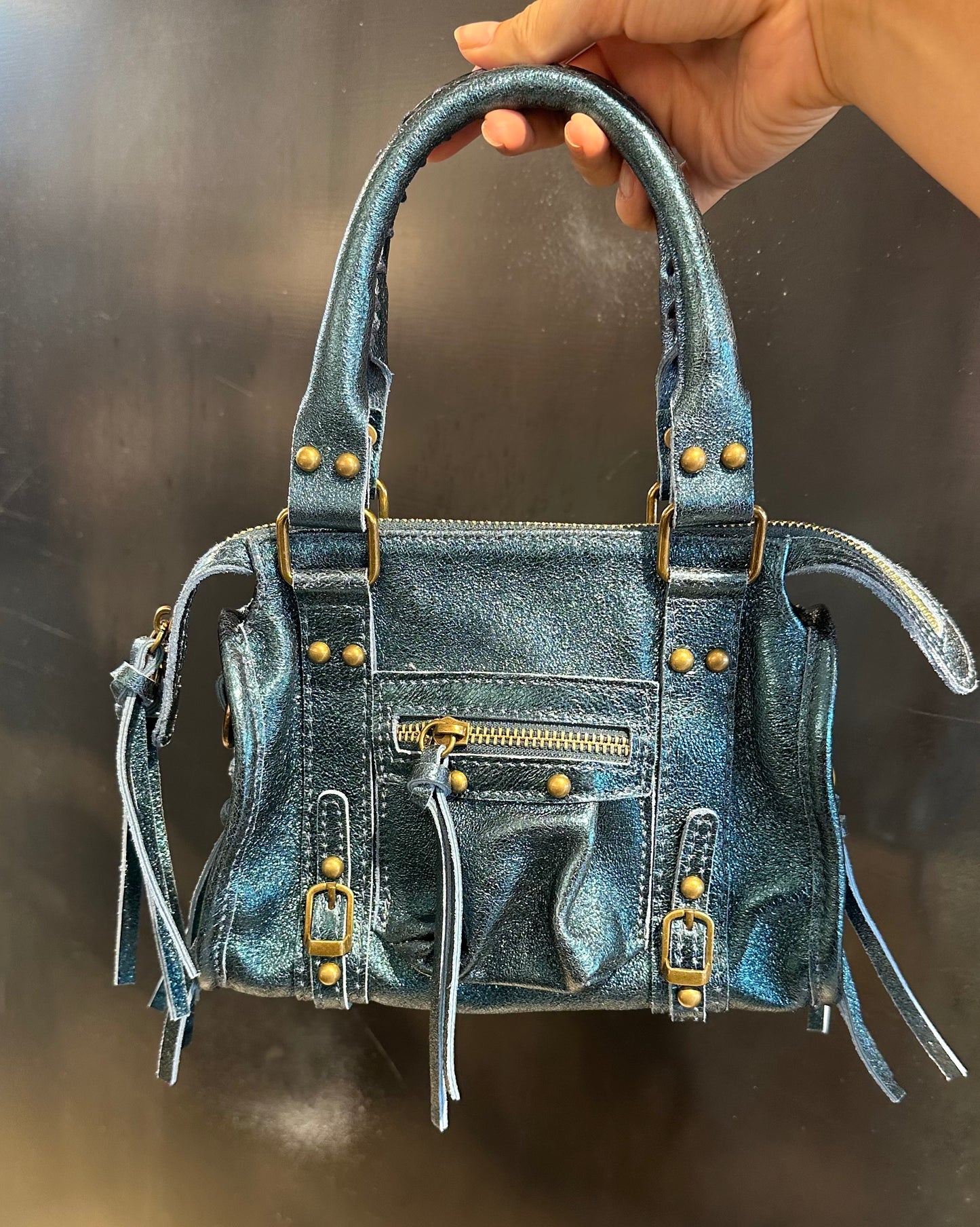 Borsa in vera pelle