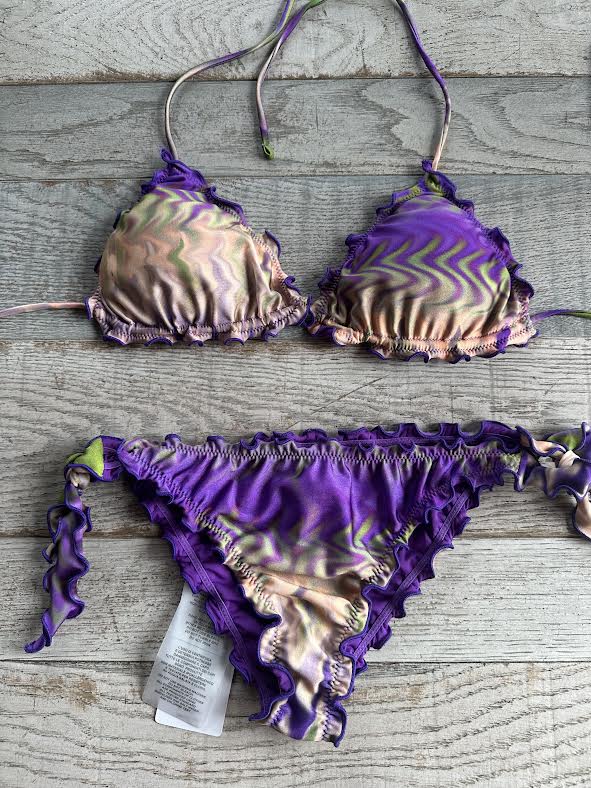 Triangolo Frou Frou Tye Dye Viola
