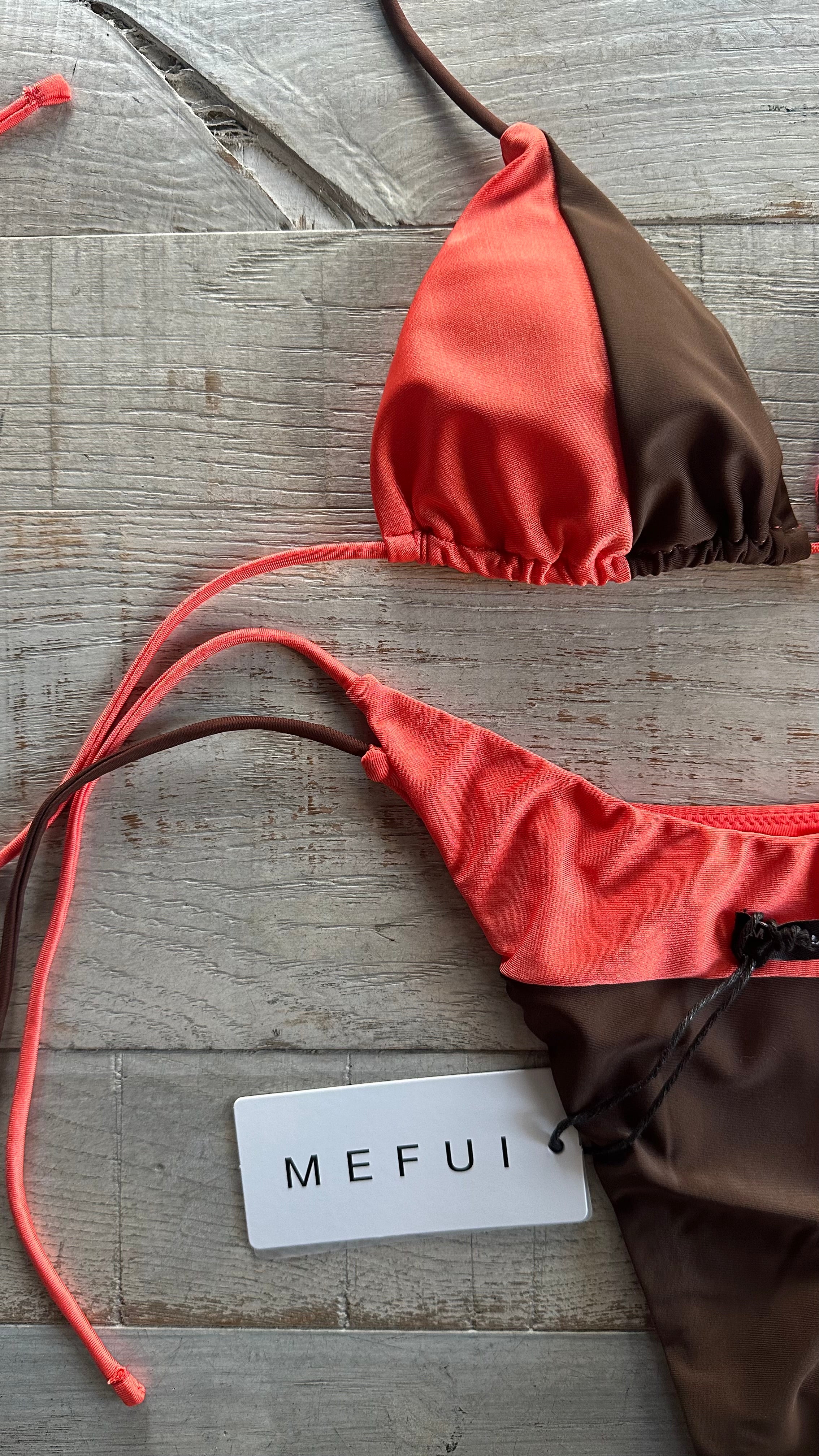 Triangolo Fluo Arancio e marrone