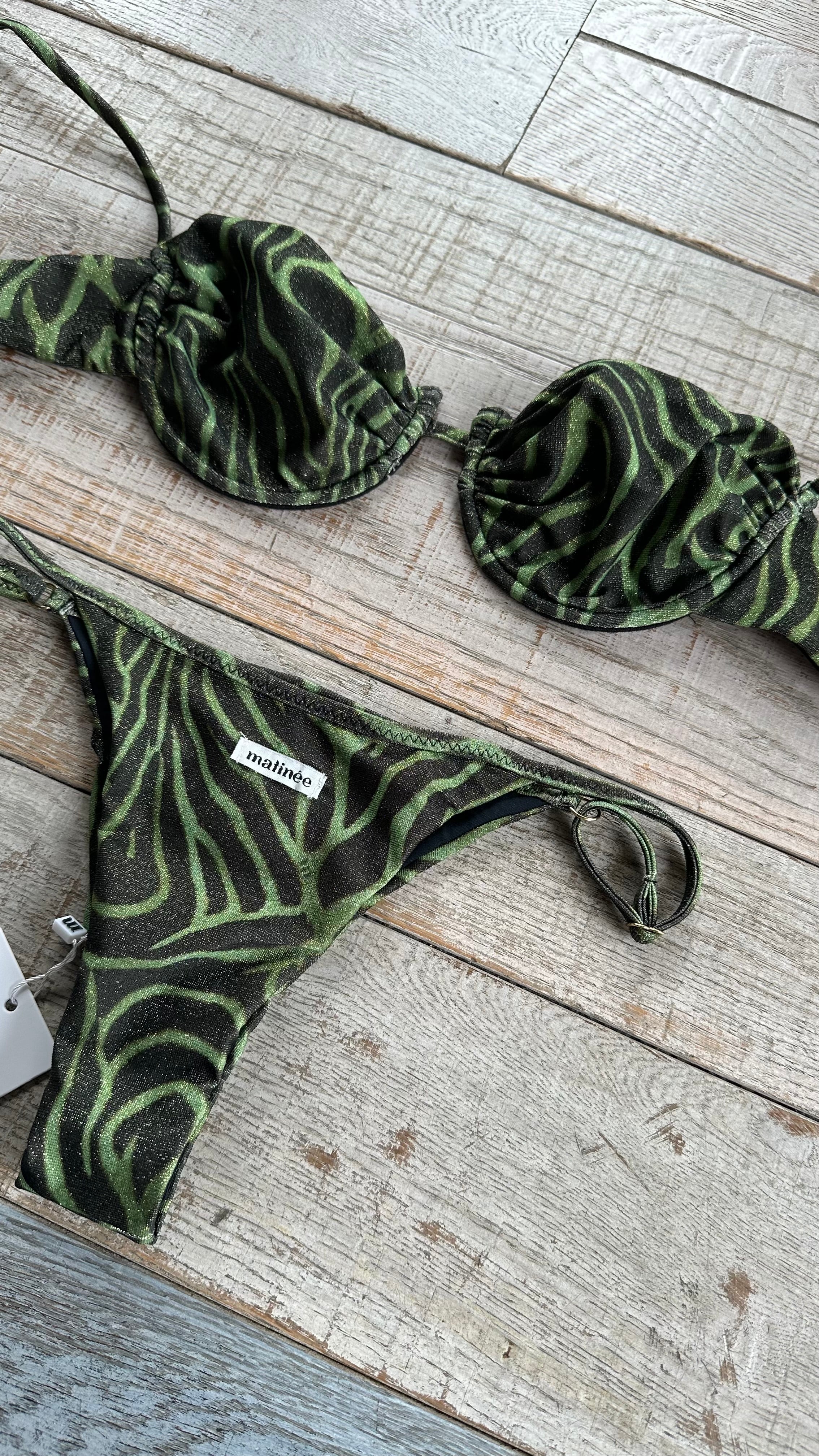 Balconcino Zebrato Lurex Verde