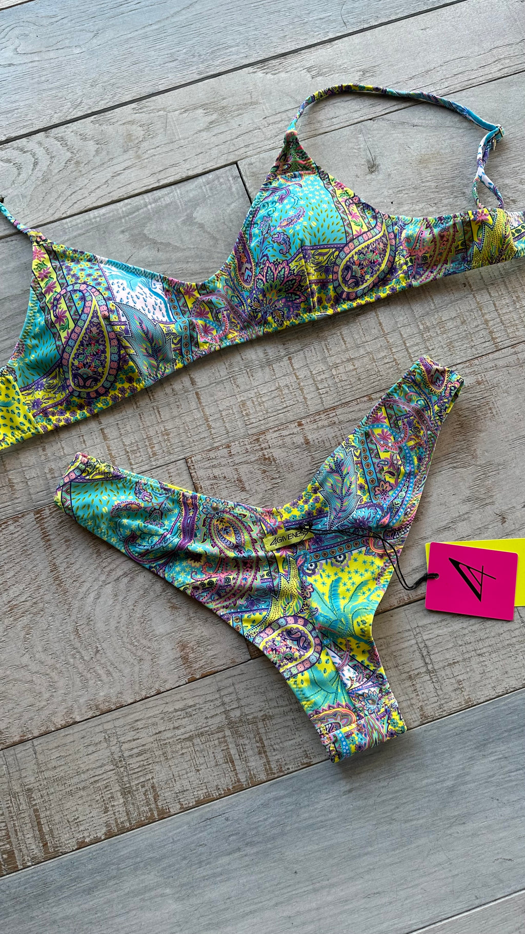 Bikini Top in Lycra Floreale