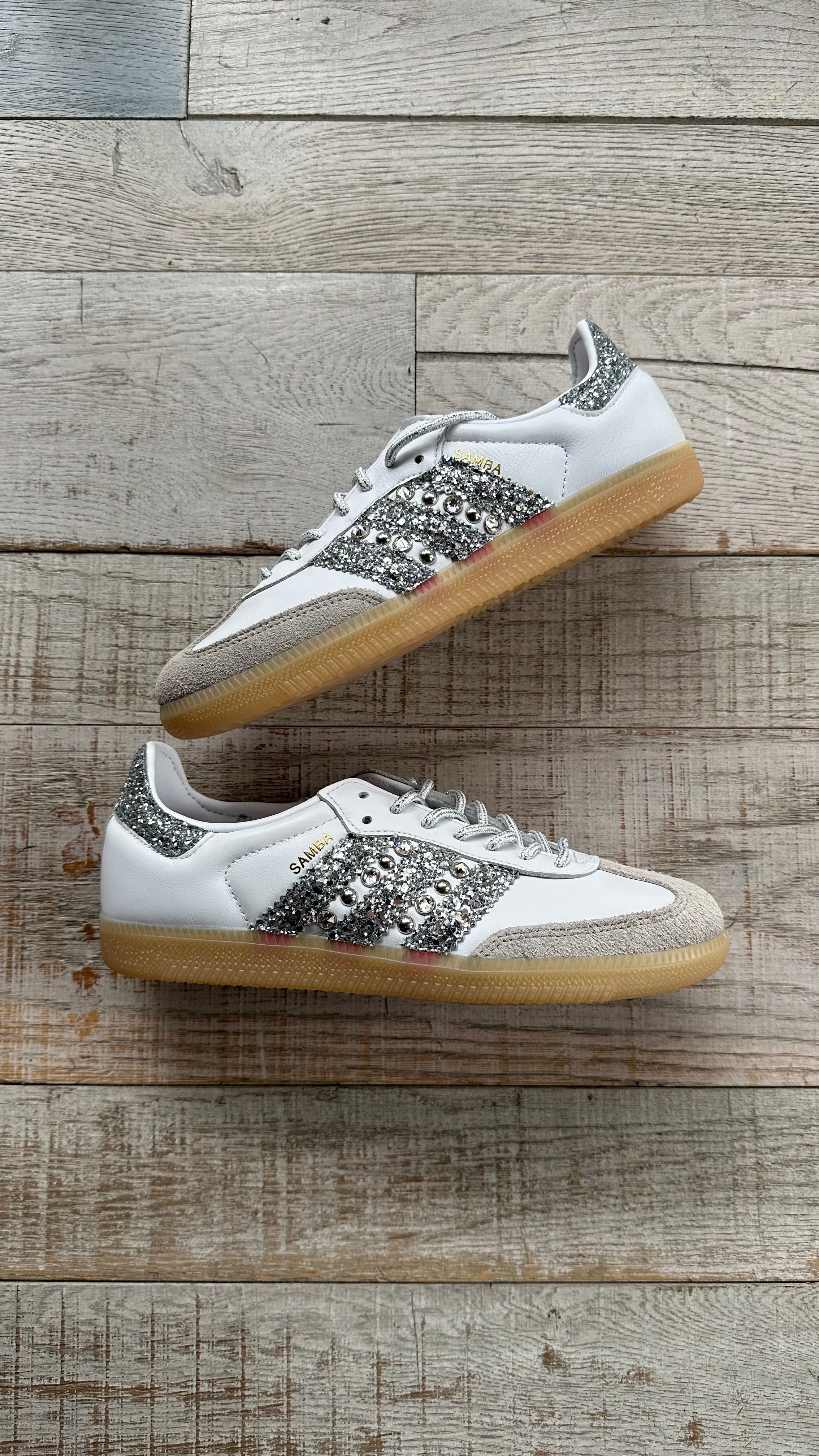 Adidas Samba Glitter Argento e Strass
