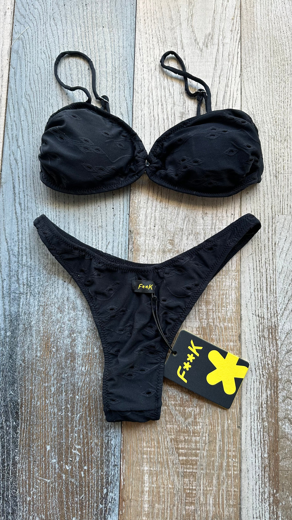 Bikini Top Sangallo Nero