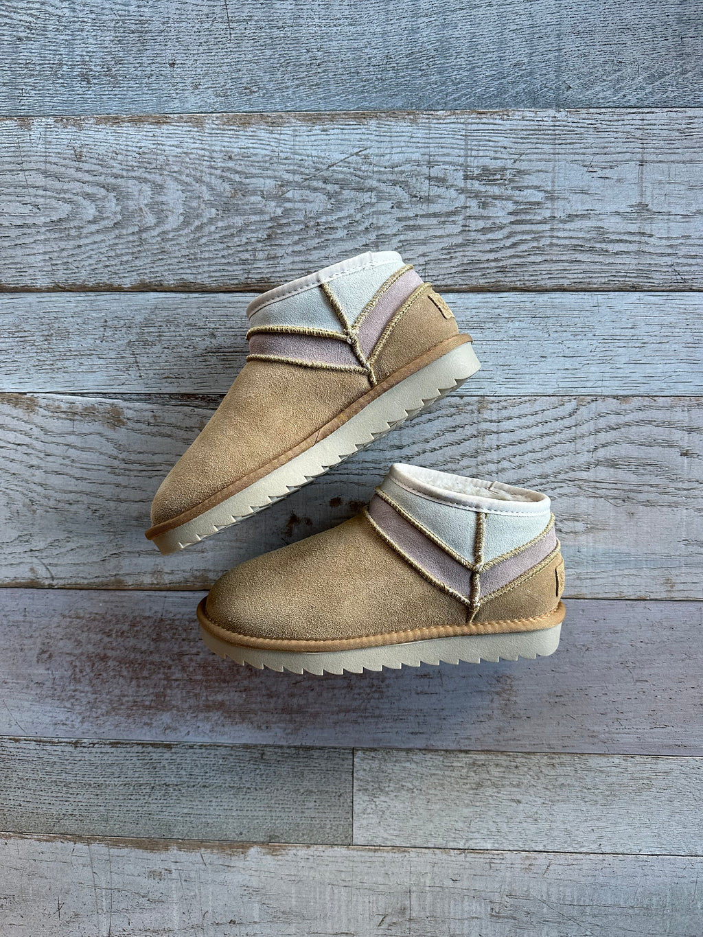 stivaletto scamosciato multicolor