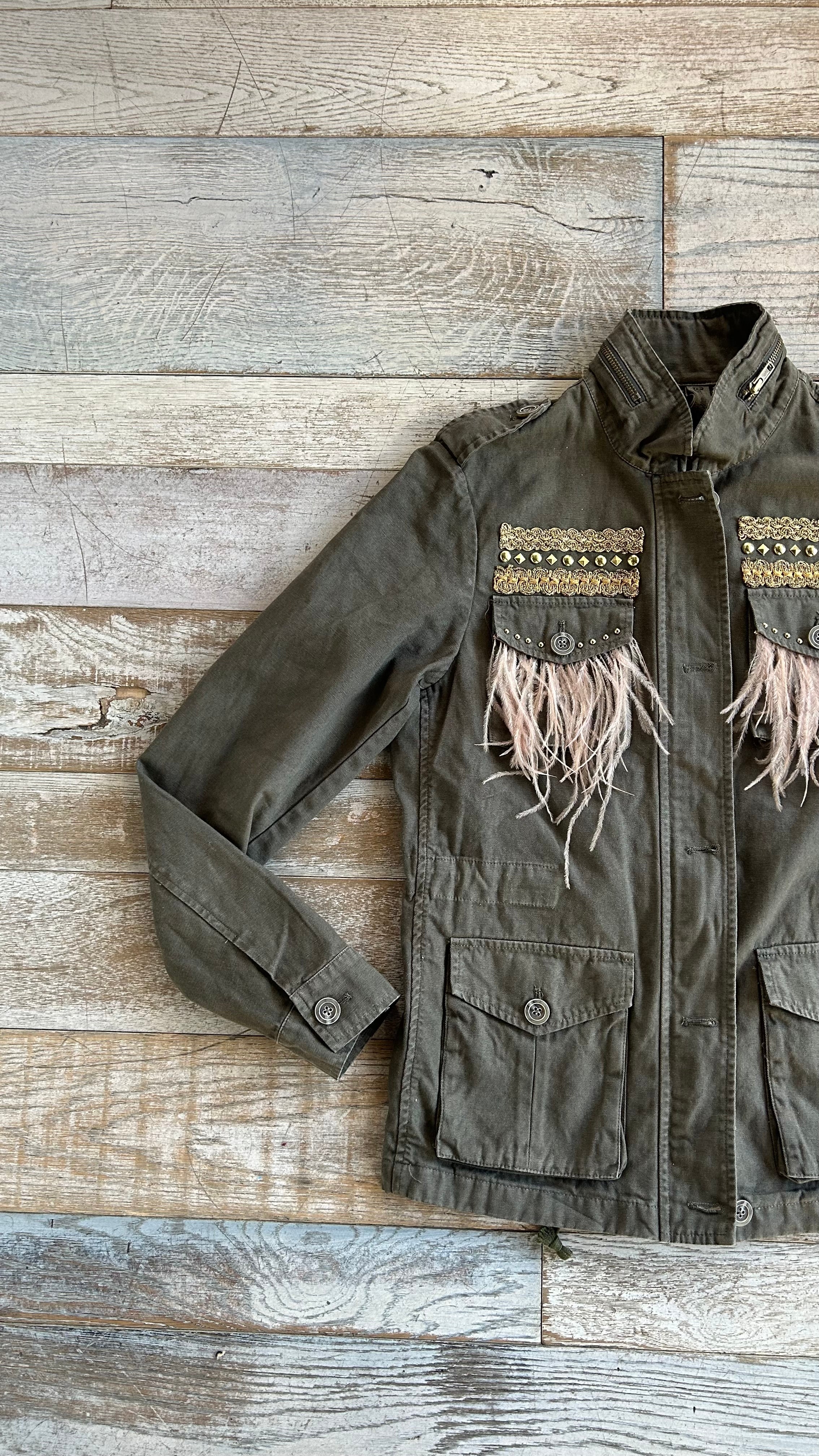 Giacca Army Plume Pink