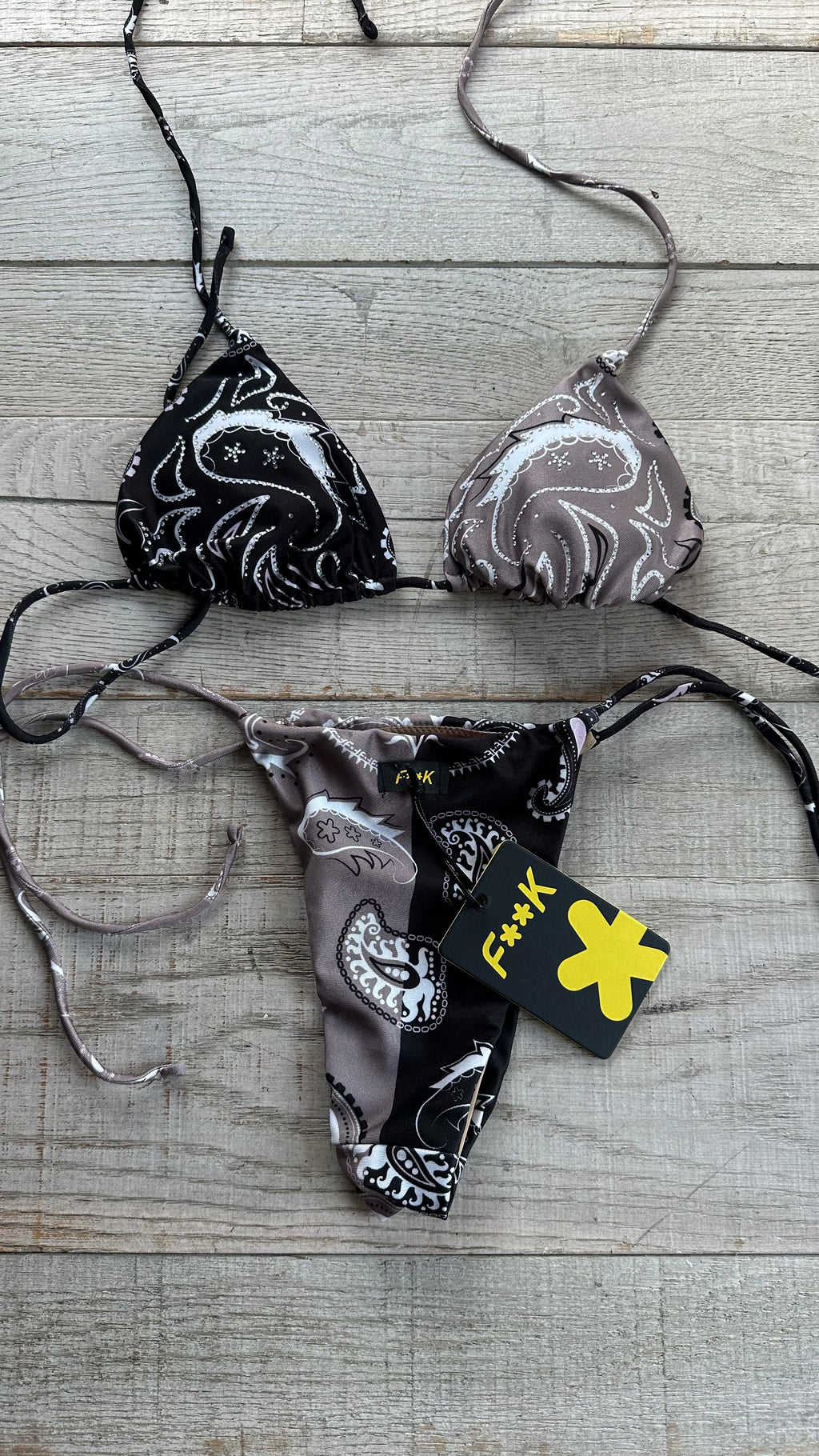 Triangolo Bandana Rosa con Strass