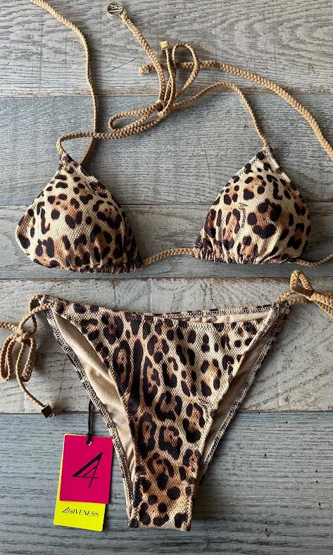 Triangolo Leopardato Goffrato