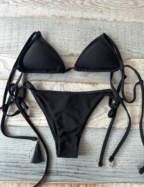Triangolo Lurex Nero