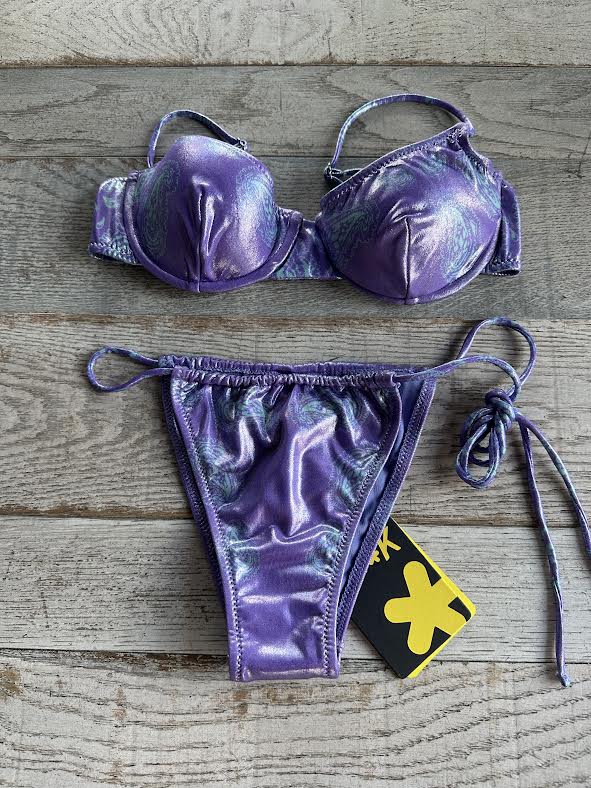 Bikini Balconcino Laminato Viola