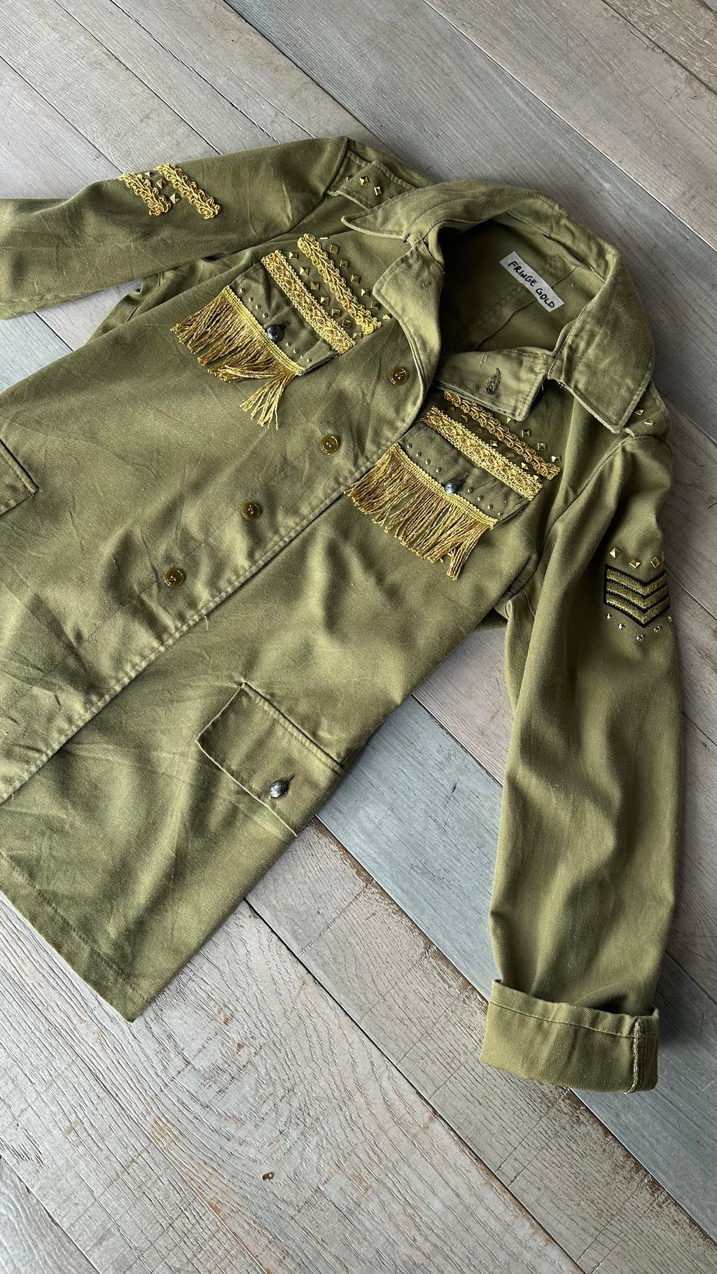 Giacca Vintage “Fringe Gold”