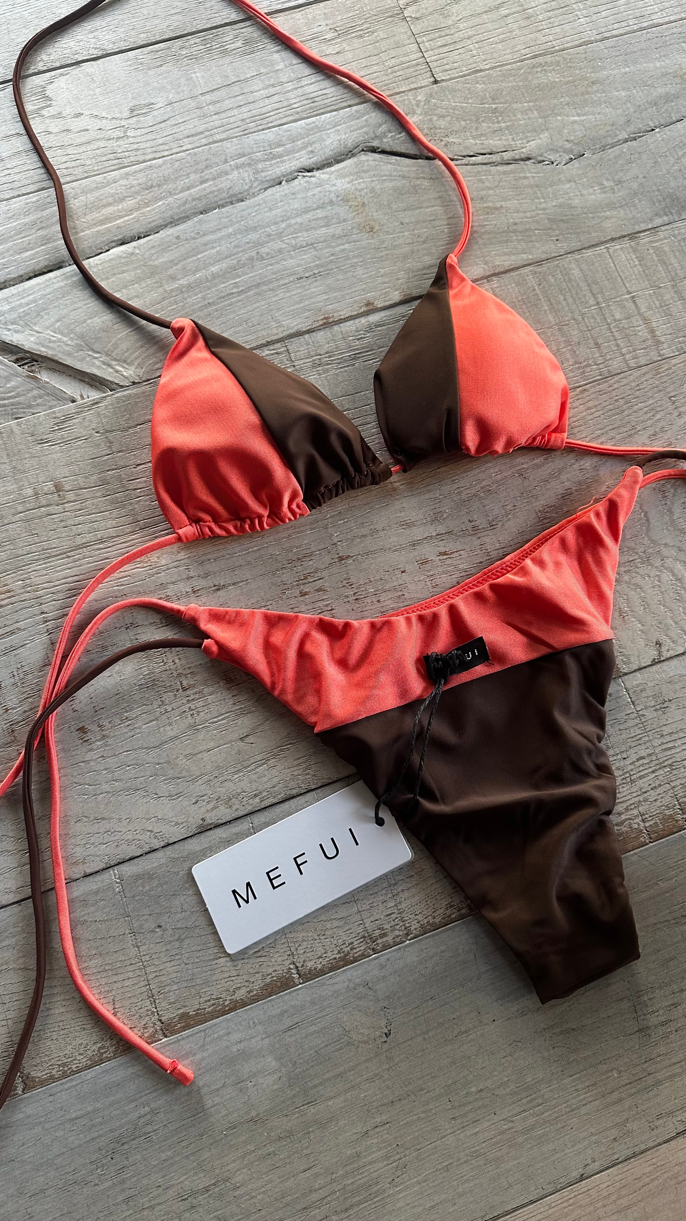 Triangolo Fluo Arancio e marrone
