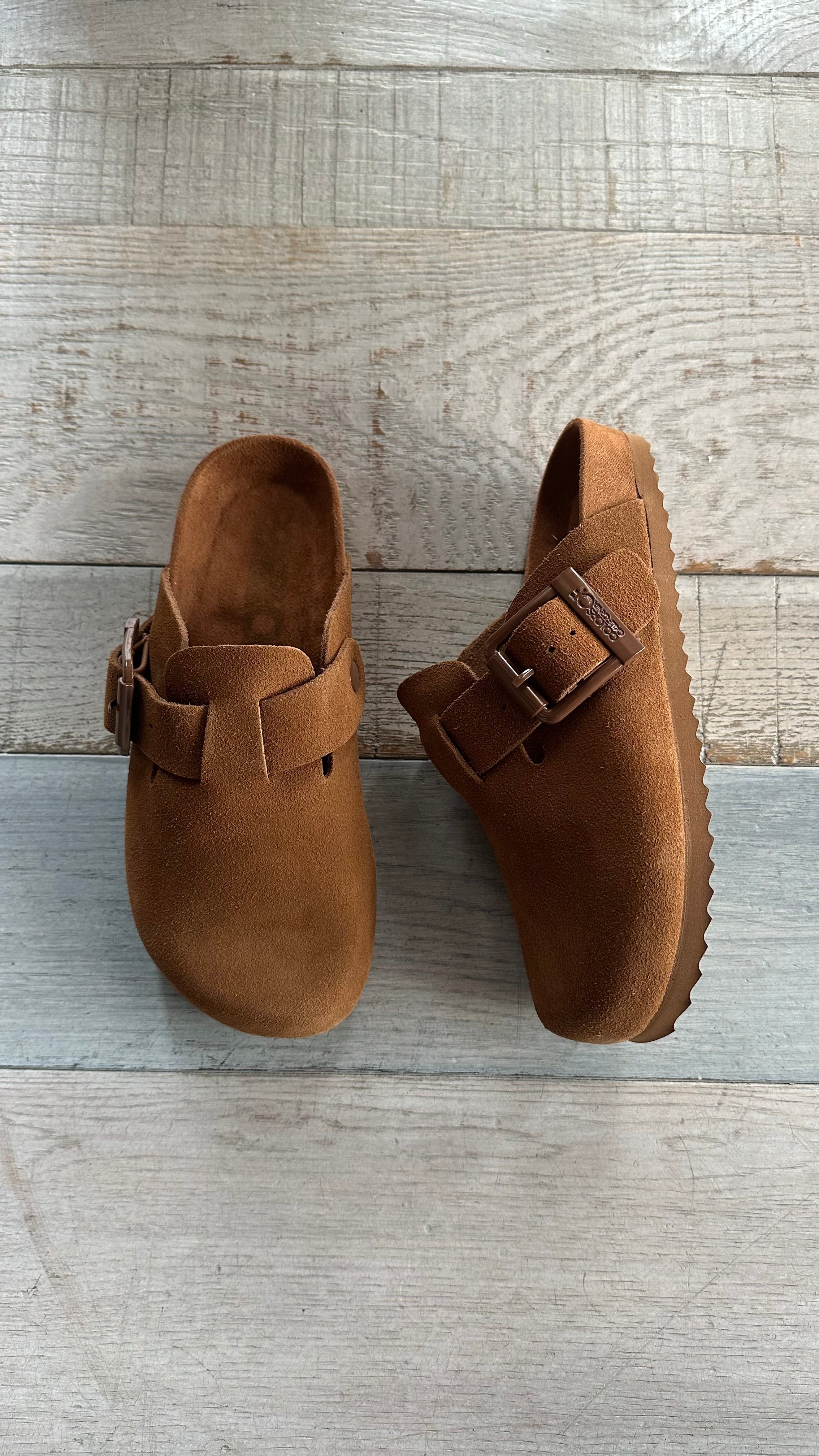 Sabot scamosciato Color Cammello