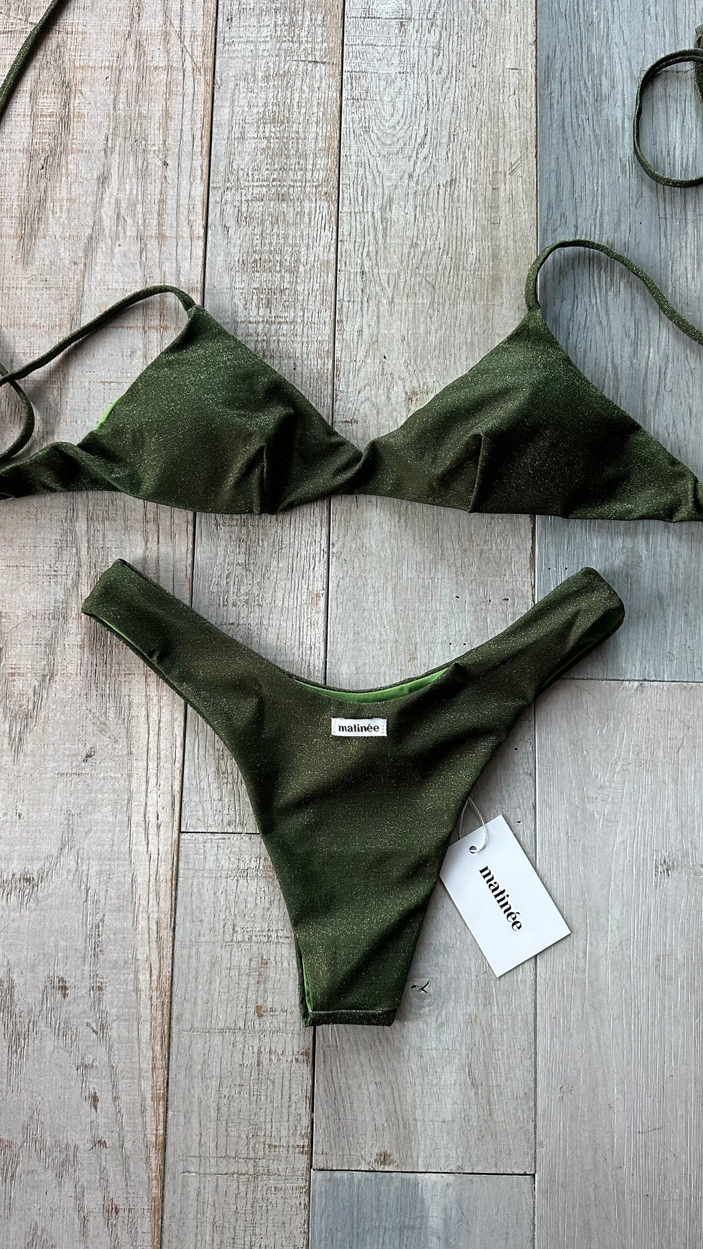 Bikini Top Tina Lurex Verde