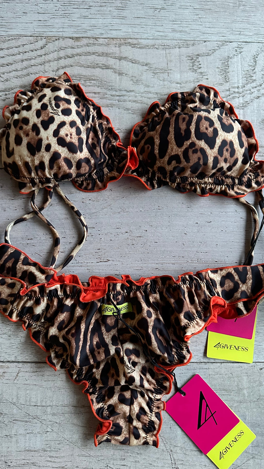 Triangolo Sbambolato Frou Frou Leopardato
