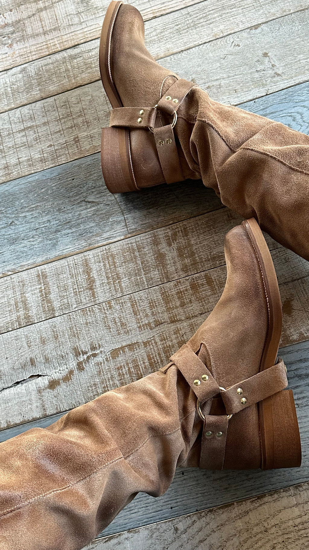 Bikers in camoscio color Carne