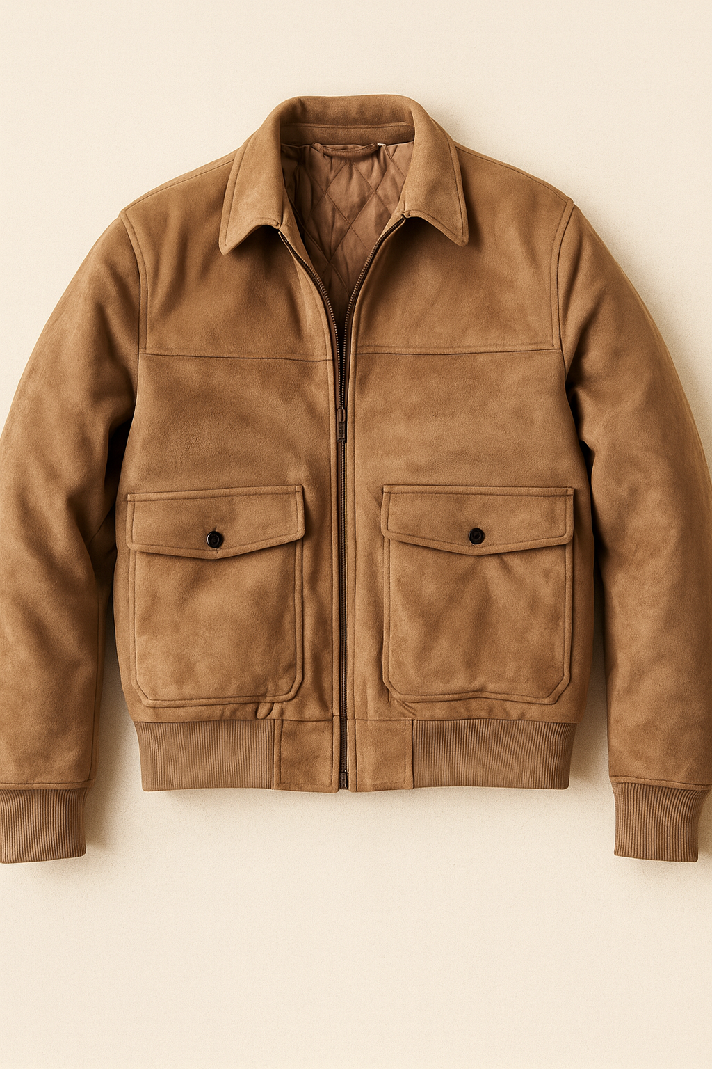 Giacca Bomber Scamosciata Beije