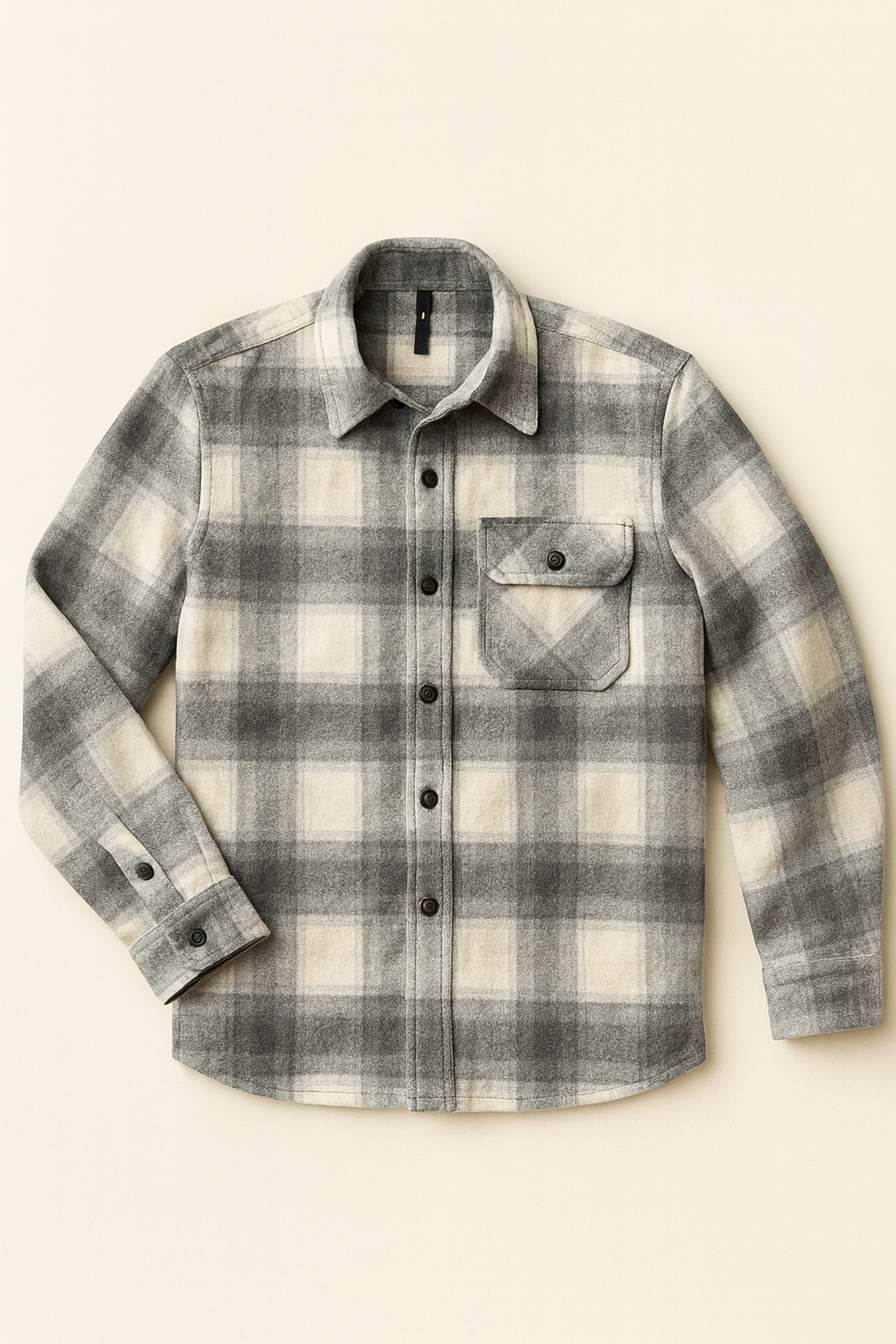 Giacca a Quadri Bianco e Grigio Imperial