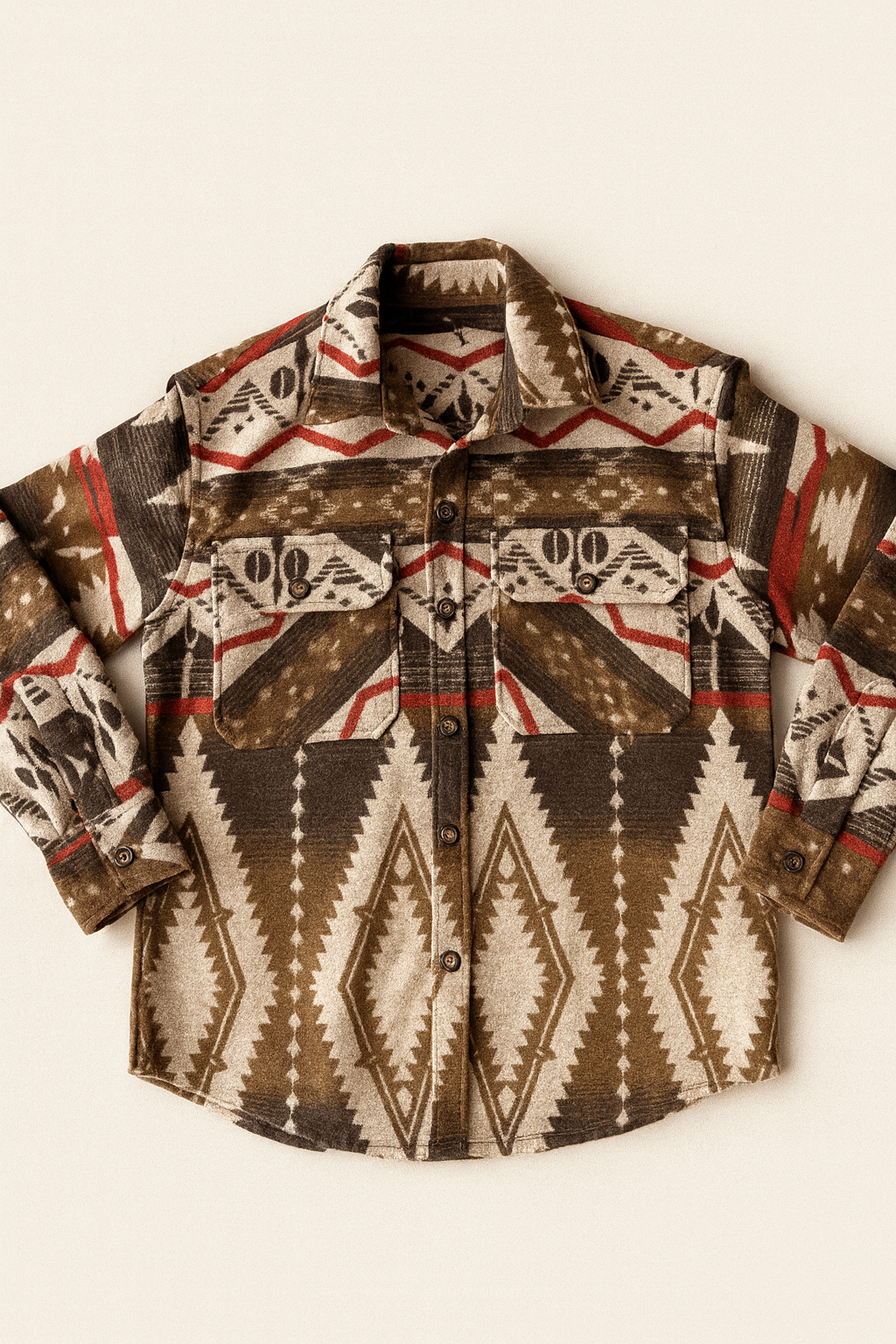 Giacca Azteca Marrone