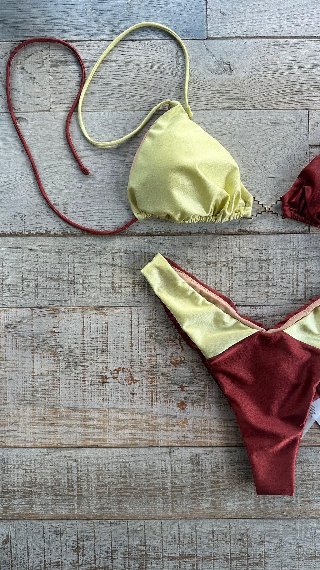 Triangolo Fluo Giallo e Rosso