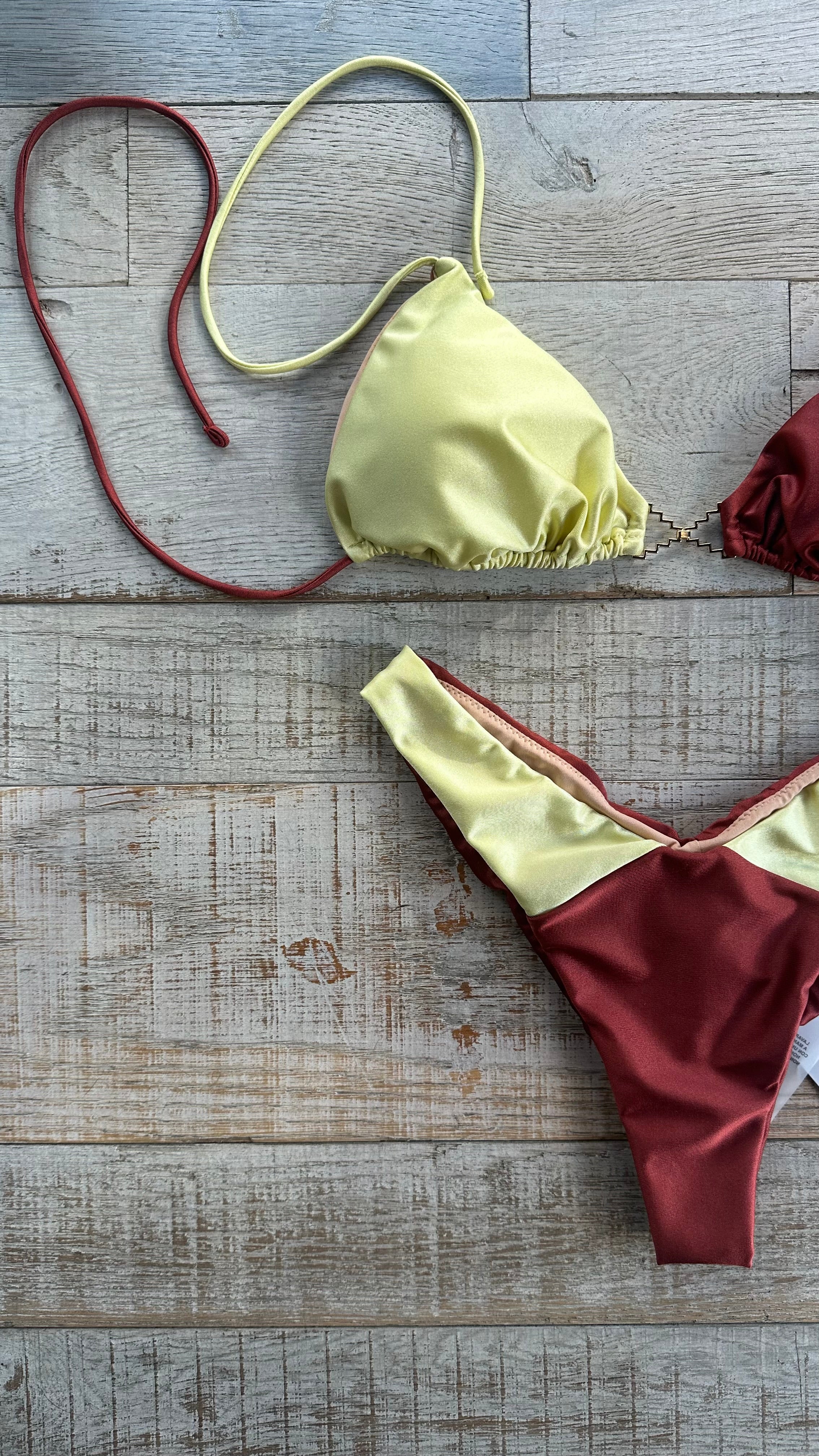 Triangolo Fluo Giallo e Rosso