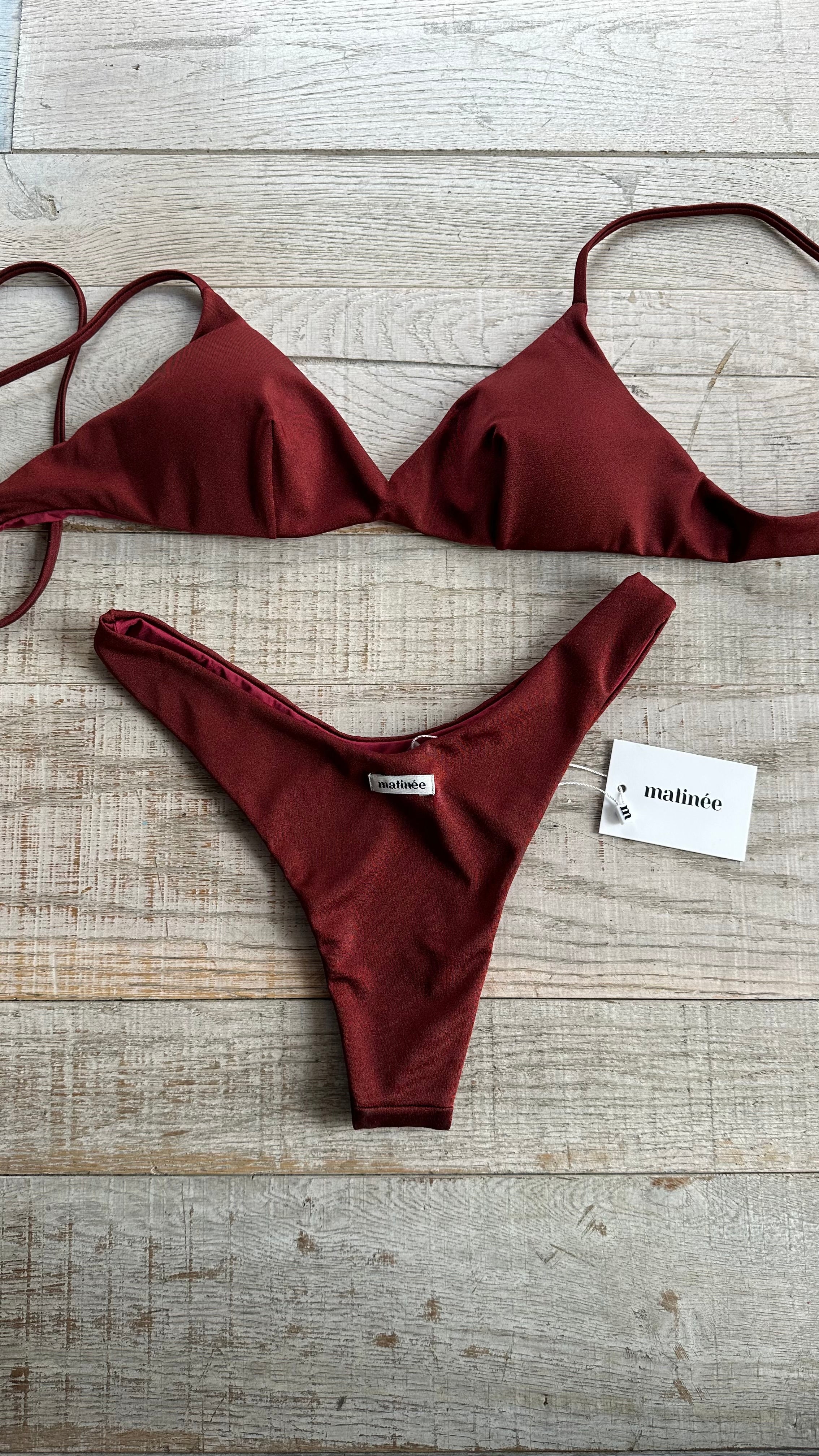 Bikini Top Tina Rosso Vino