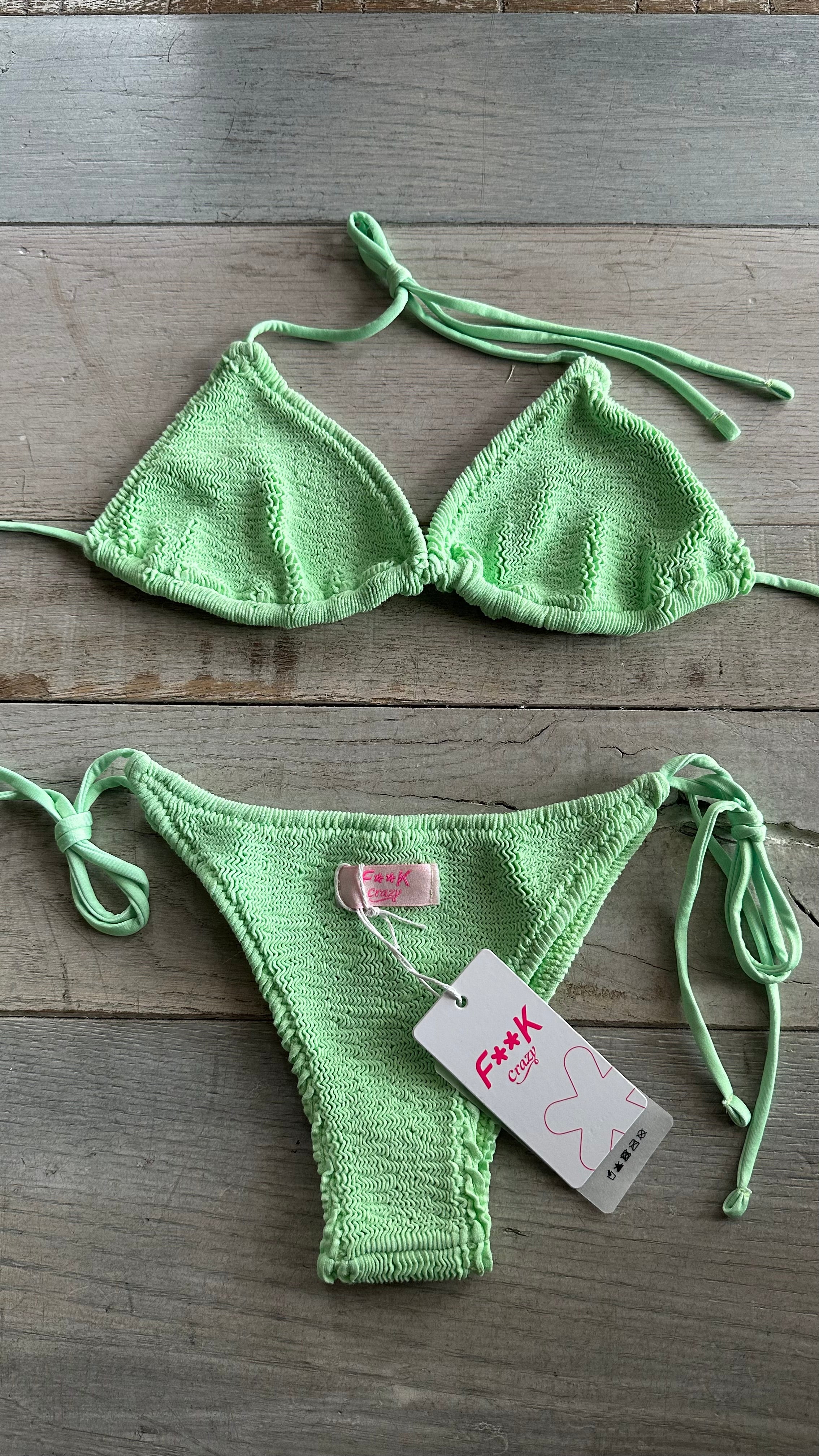 Triangolo Goffrato Verde Fluo
