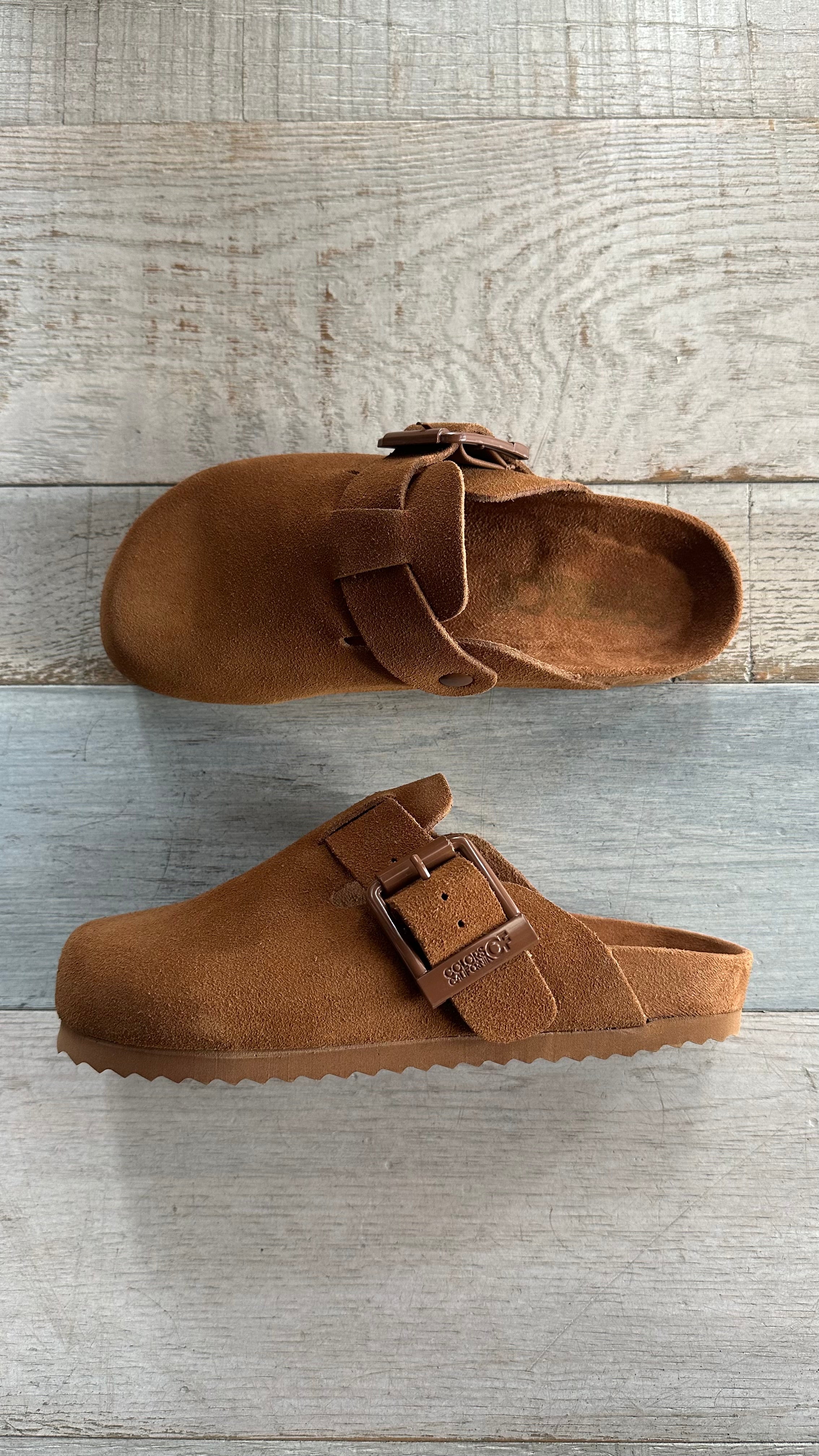 Sabot scamosciato Color Cammello