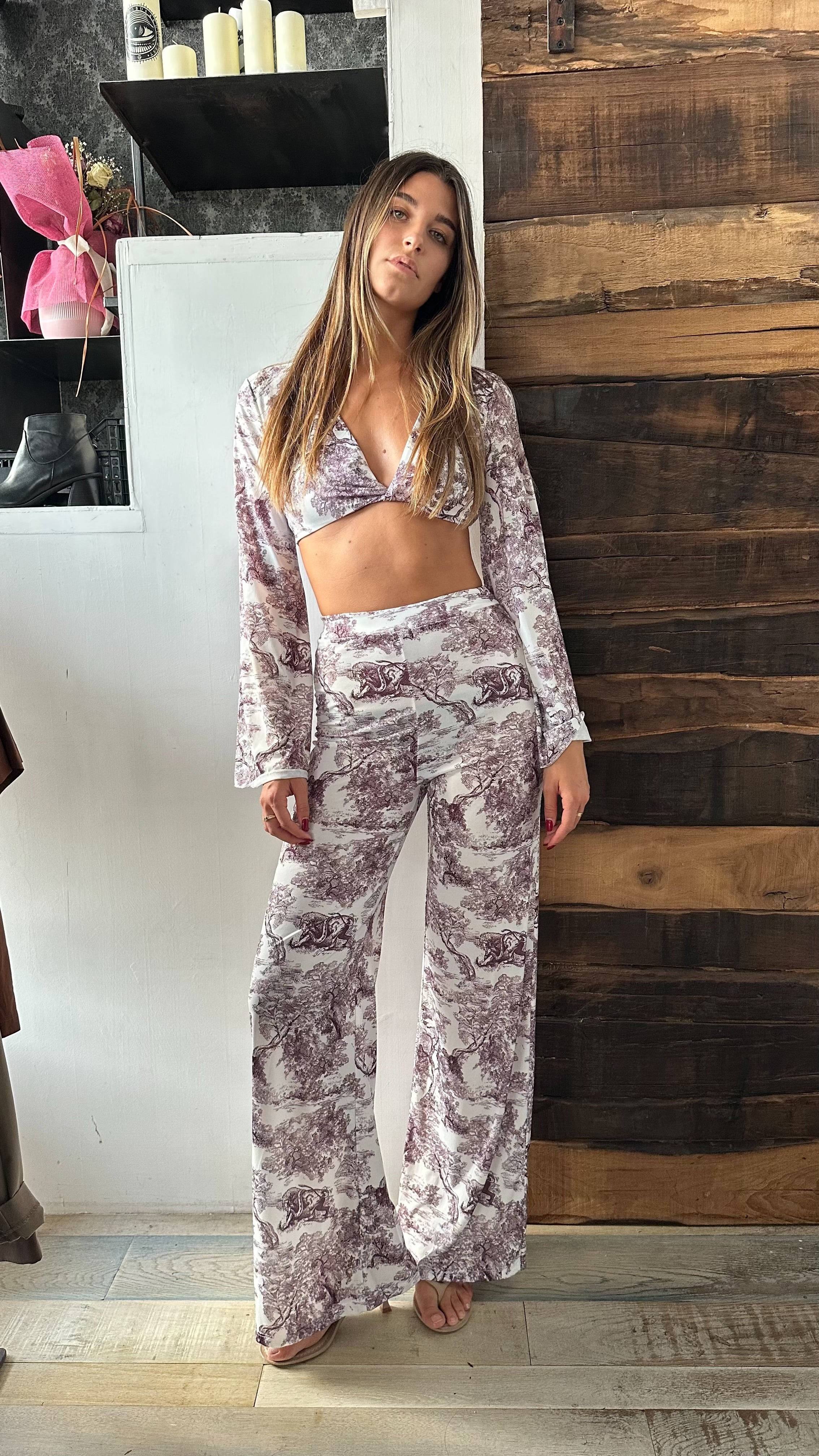 Completo Tuta Toile de Lune-Prugna
