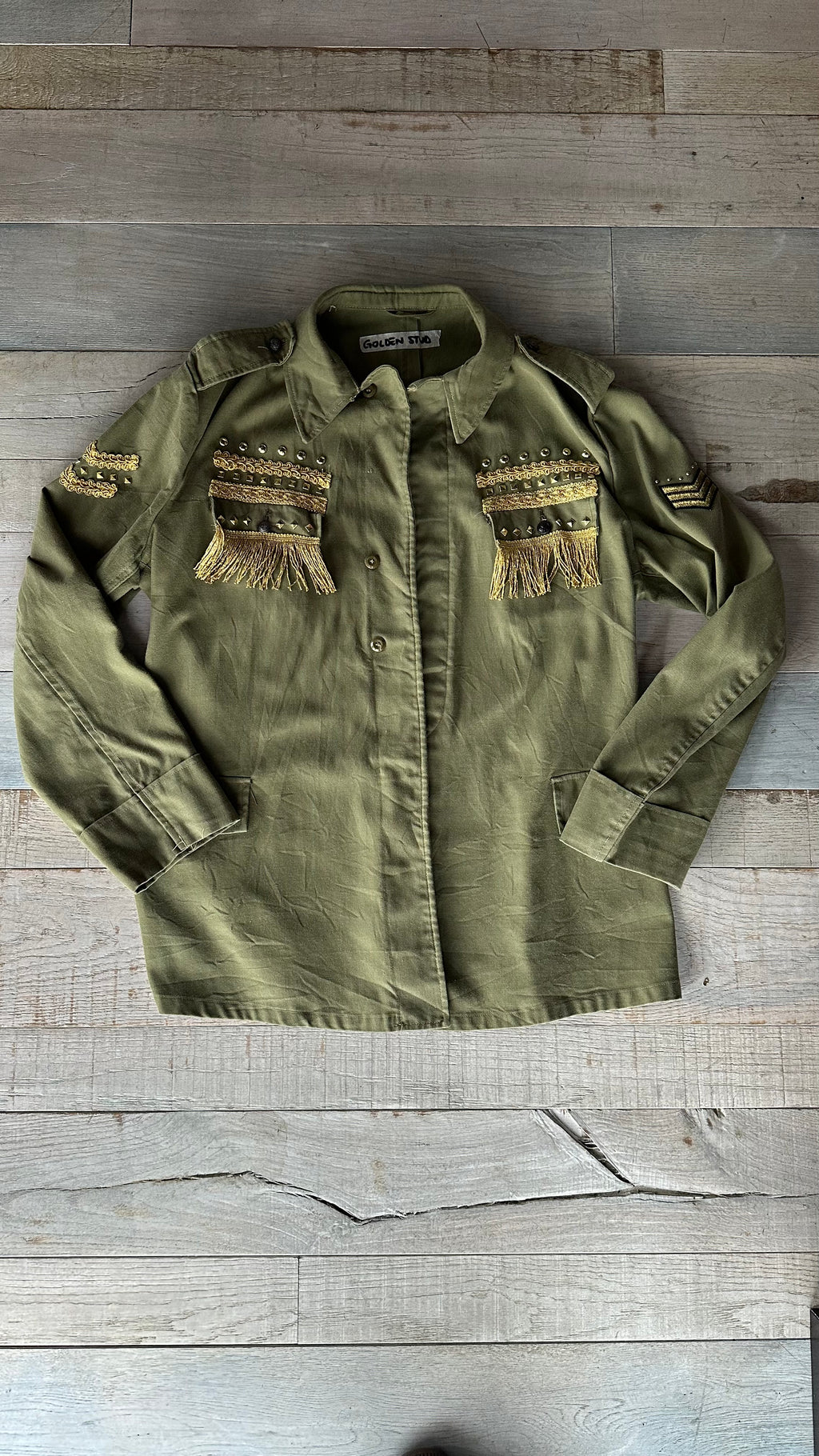 Giacca Militare “Golden Stud”