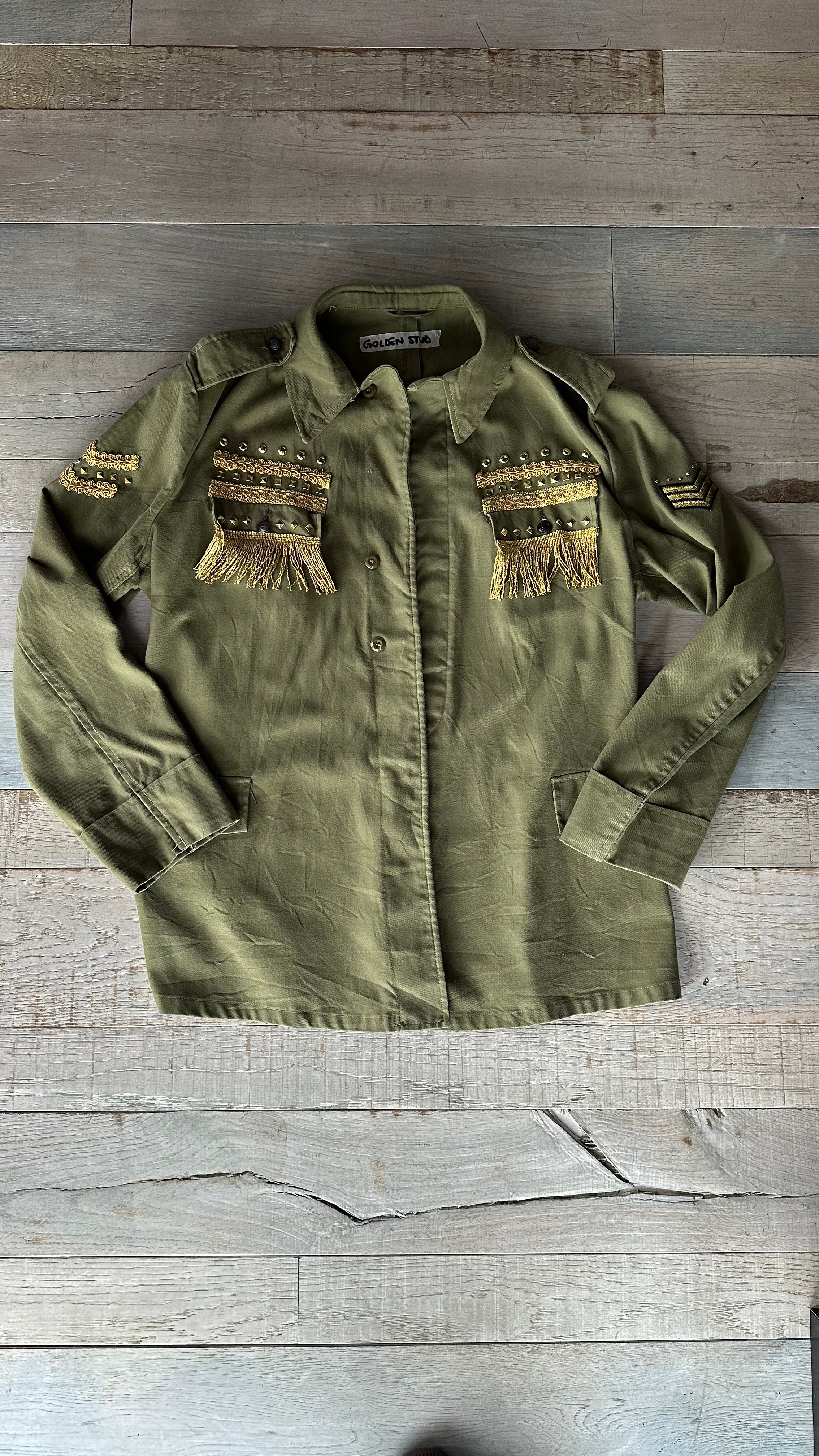 Giacca Militare “Golden Stud”