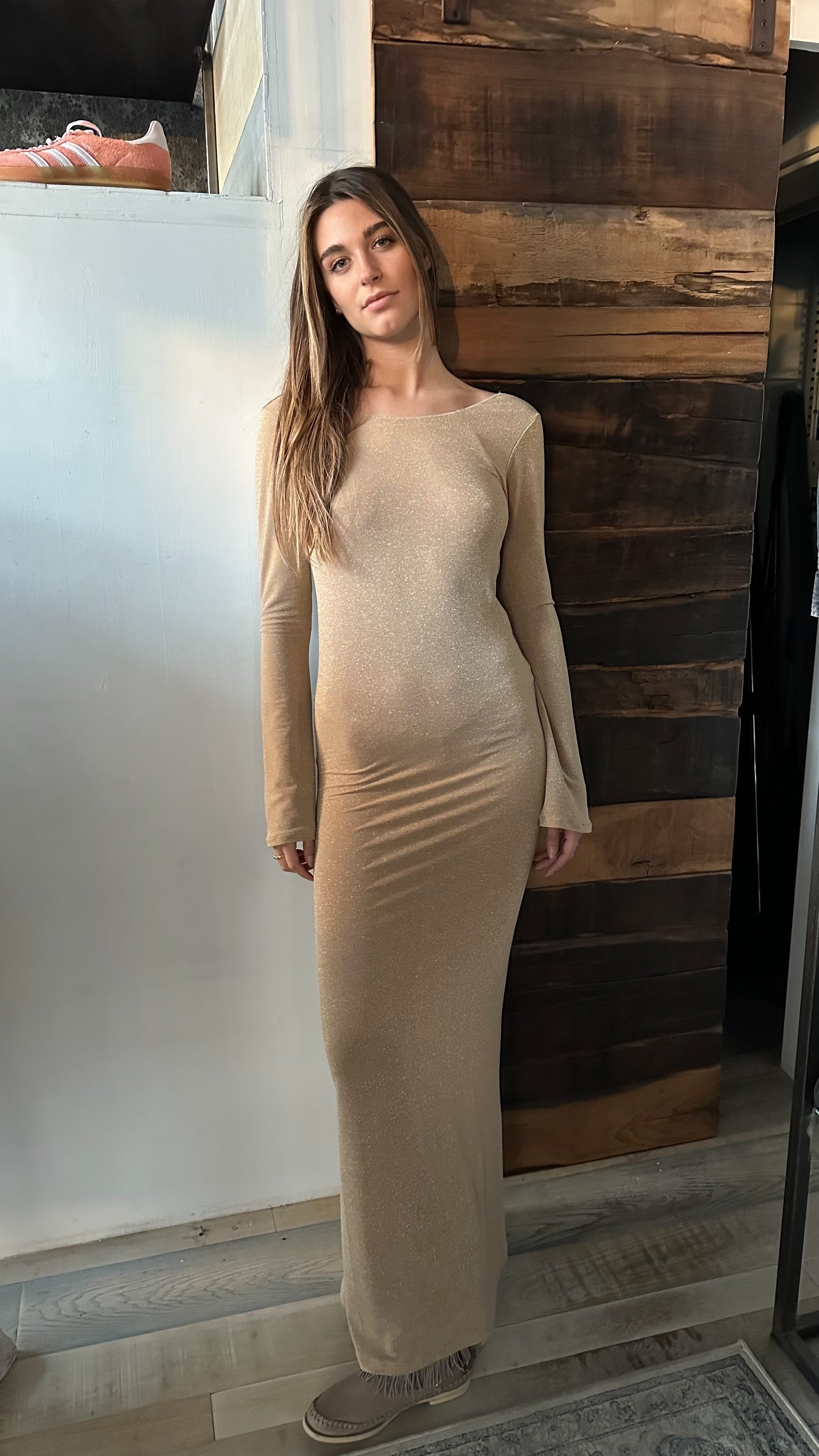 Abito MEFUI in Lurex Oro