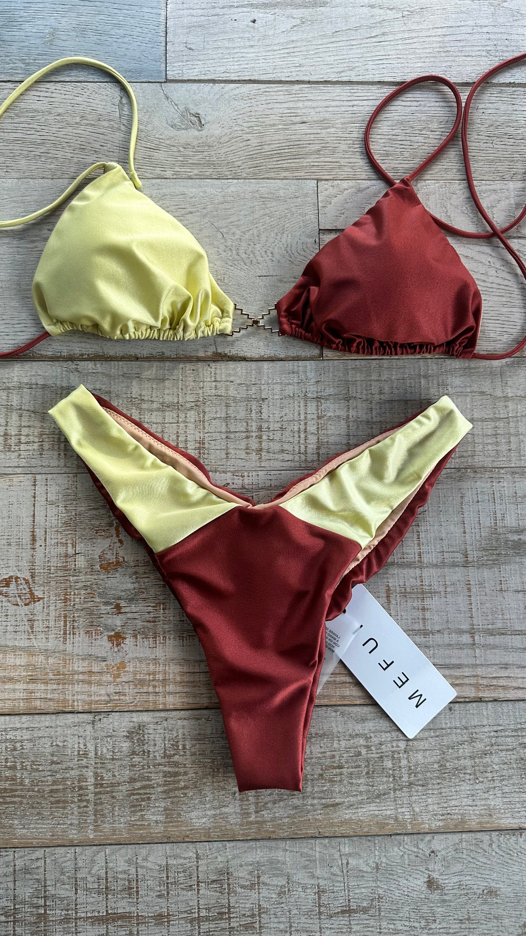 Triangolo Fluo Giallo e Rosso