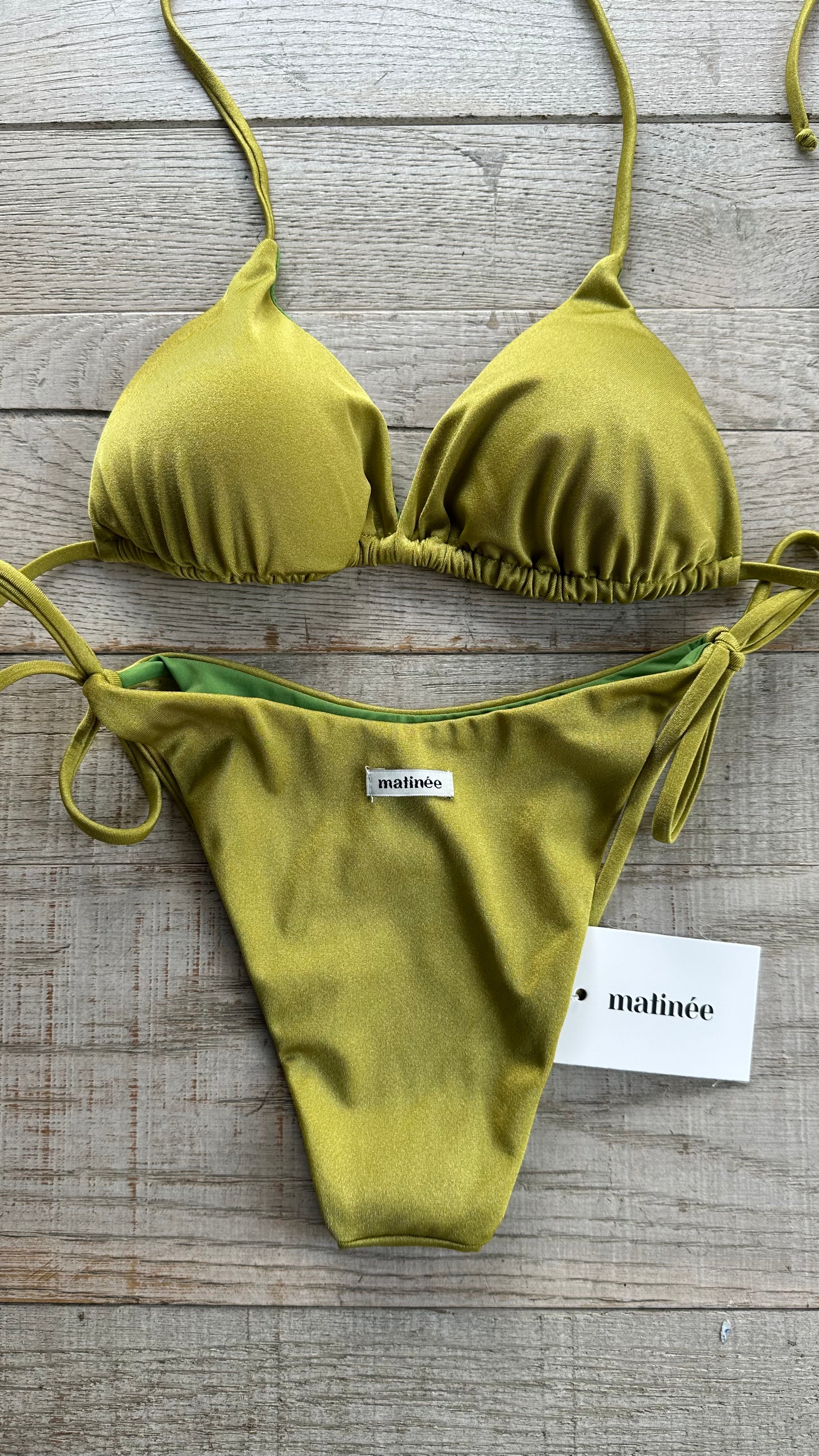 Triangolo Kate in Lycra Verde Pistacchio