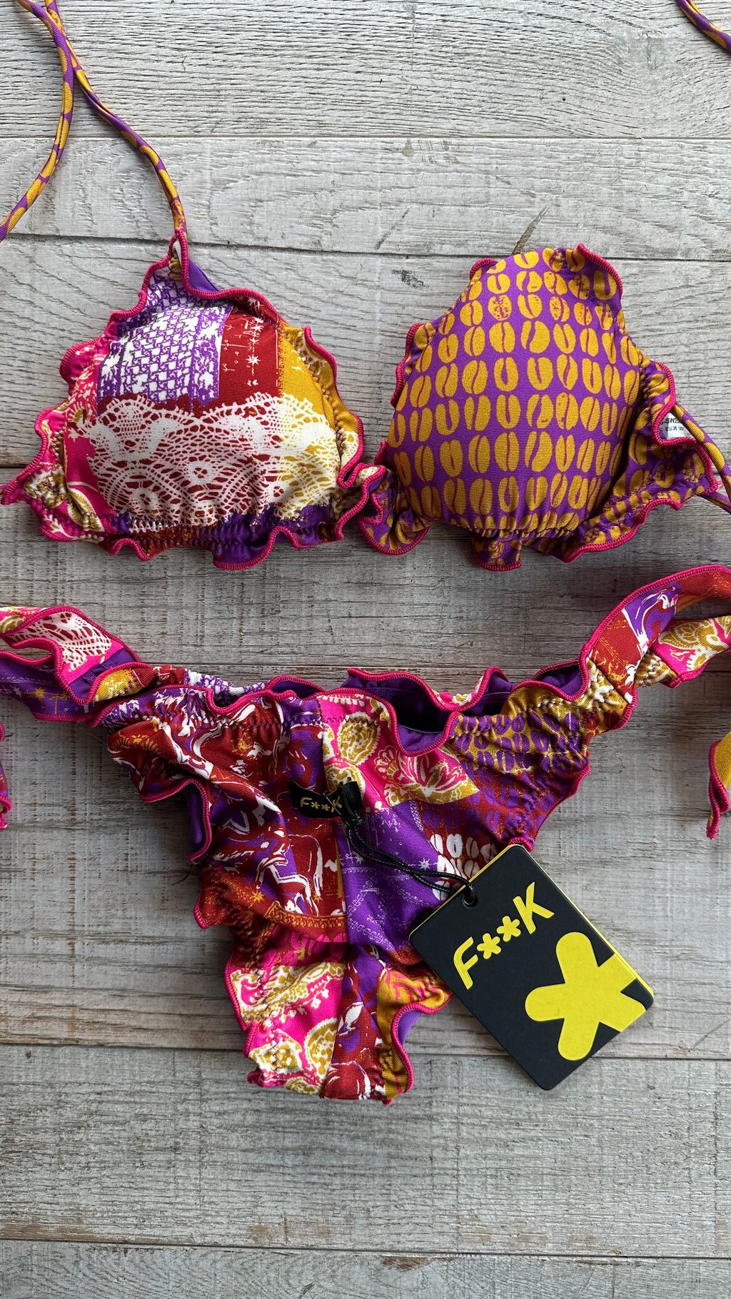 Triangolo Sbambolato Frou Frou Multicolor