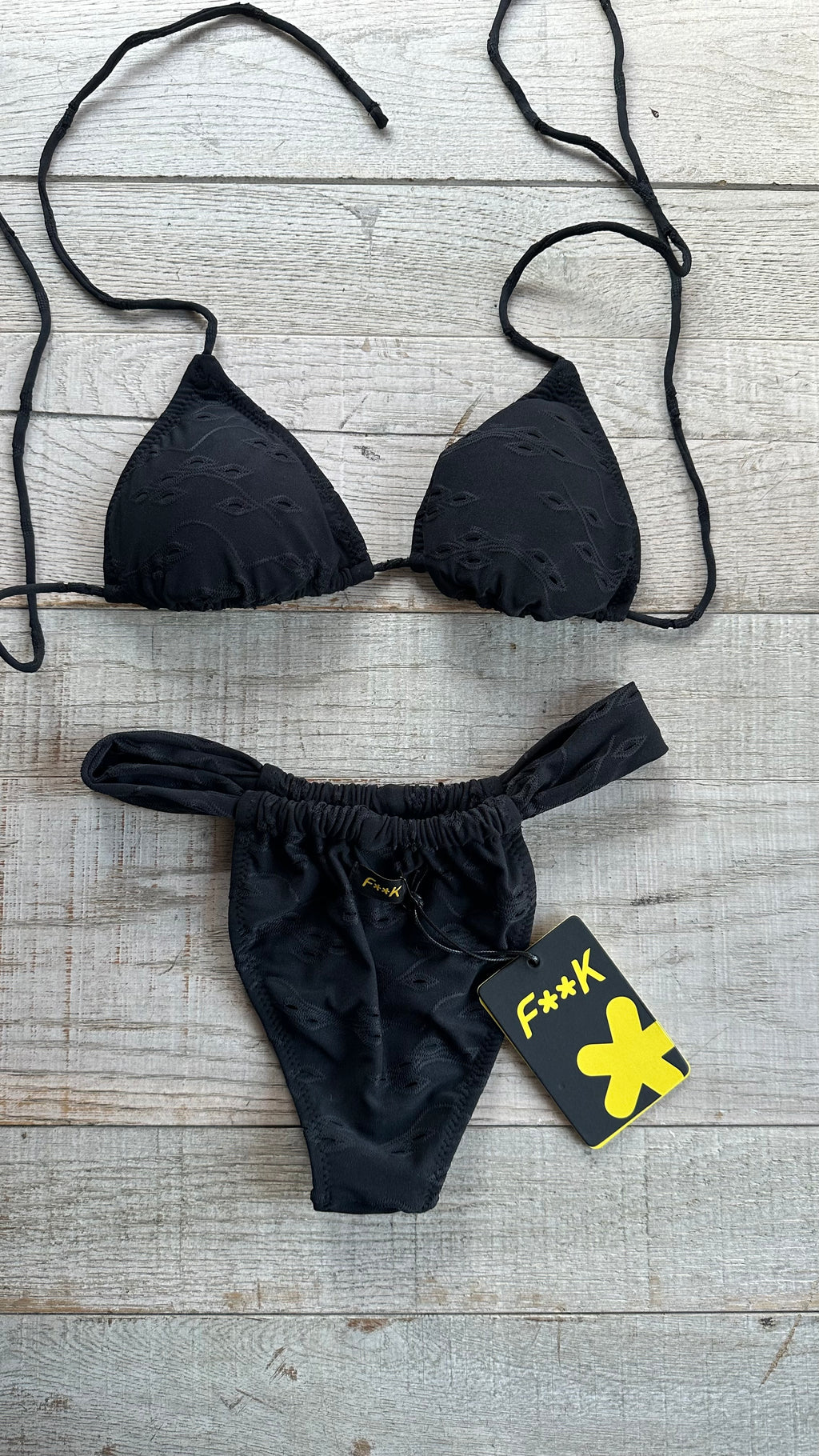 Triangolo Sangallo Slip a Tendina Nero